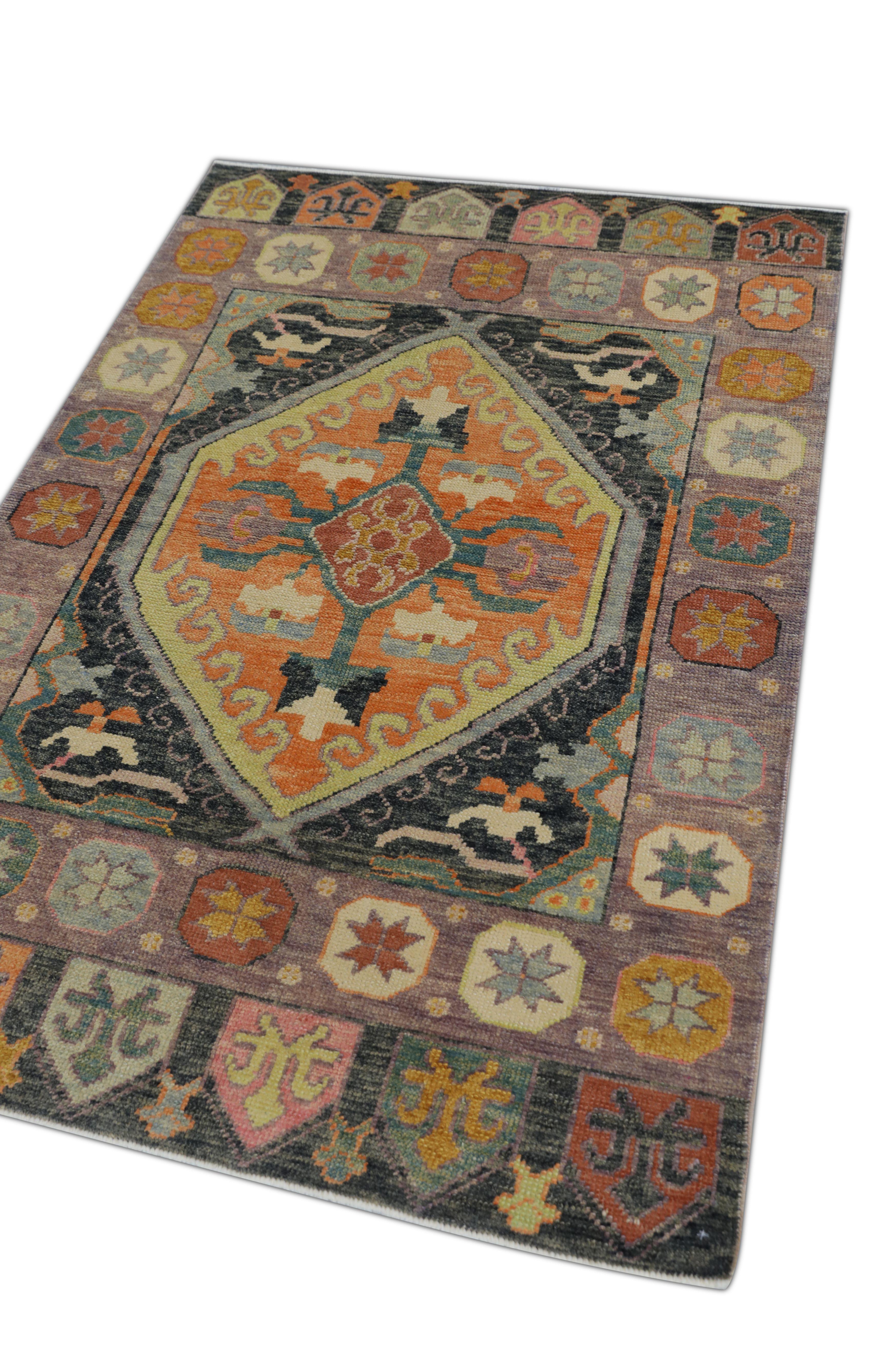Oushak-Teppich Orientalischer handgeknüpfter türkischer Oushak 4' x 5'11