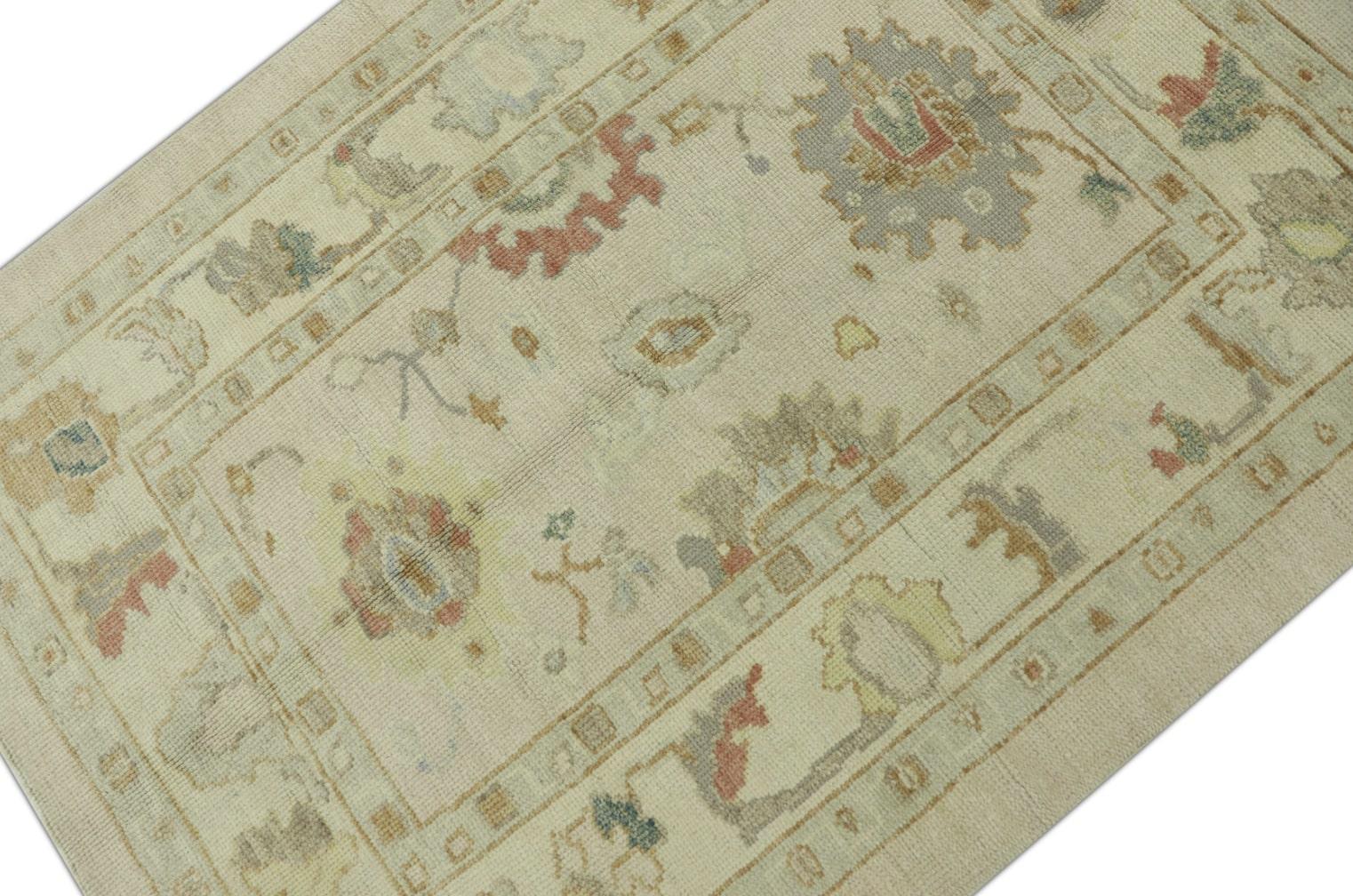 Oushak-Teppich Orientalischer handgeknüpfter türkischer Oushak 4' x 5'6