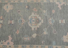 Oushak-Teppich Orientalischer handgeknüpfter türkischer Oushak-Teppich 4' x 8' #2339