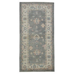 Oushak Rug Oriental Hand Knotted Turkish Oushak 4' x 8' #2339
