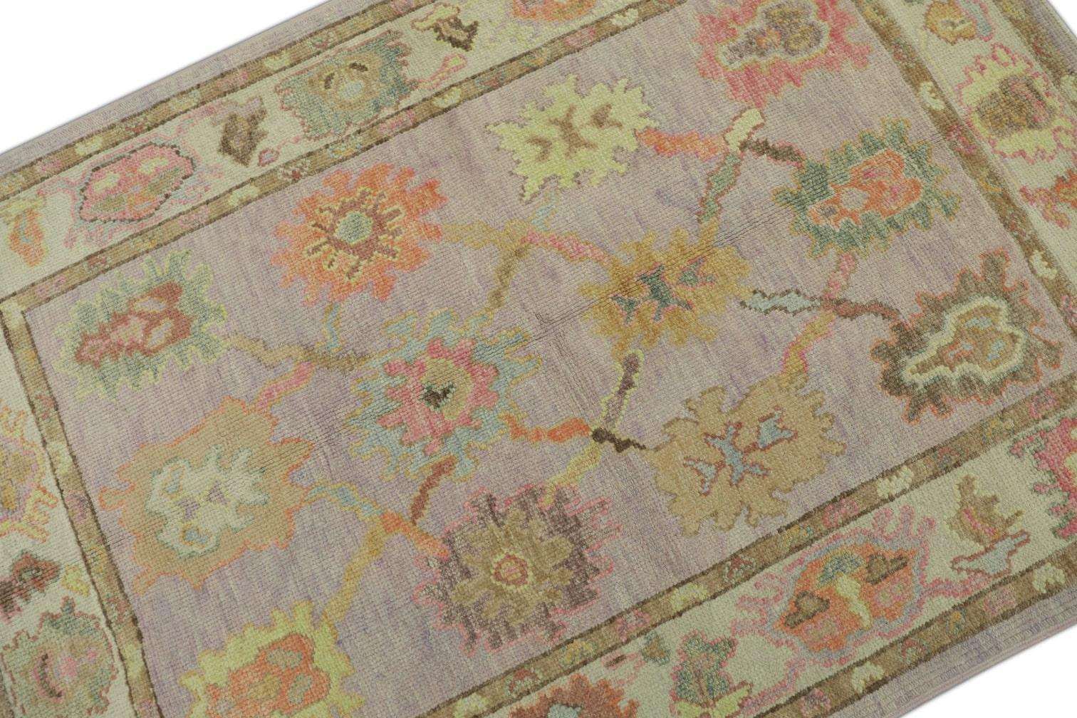 Oushak-Teppich Orientalischer handgeknüpfter türkischer Oushak 4'1