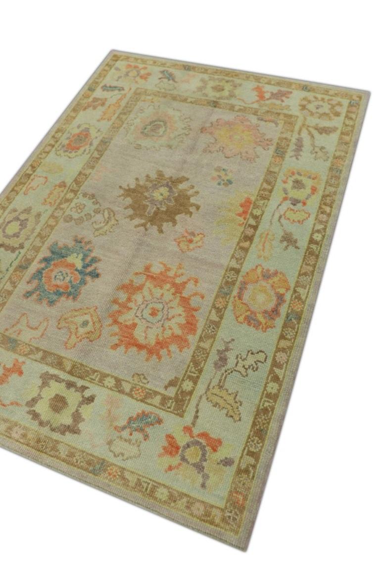 Oushak-Teppich Orientalischer handgeknüpfter türkischer Oushak 4'1