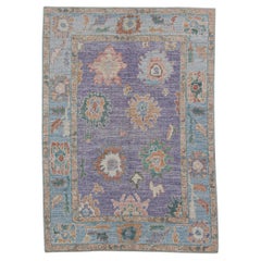 Oushak Rug Oriental Hand Knotted Turkish Oushak 4'11" x 6'10" #2067
