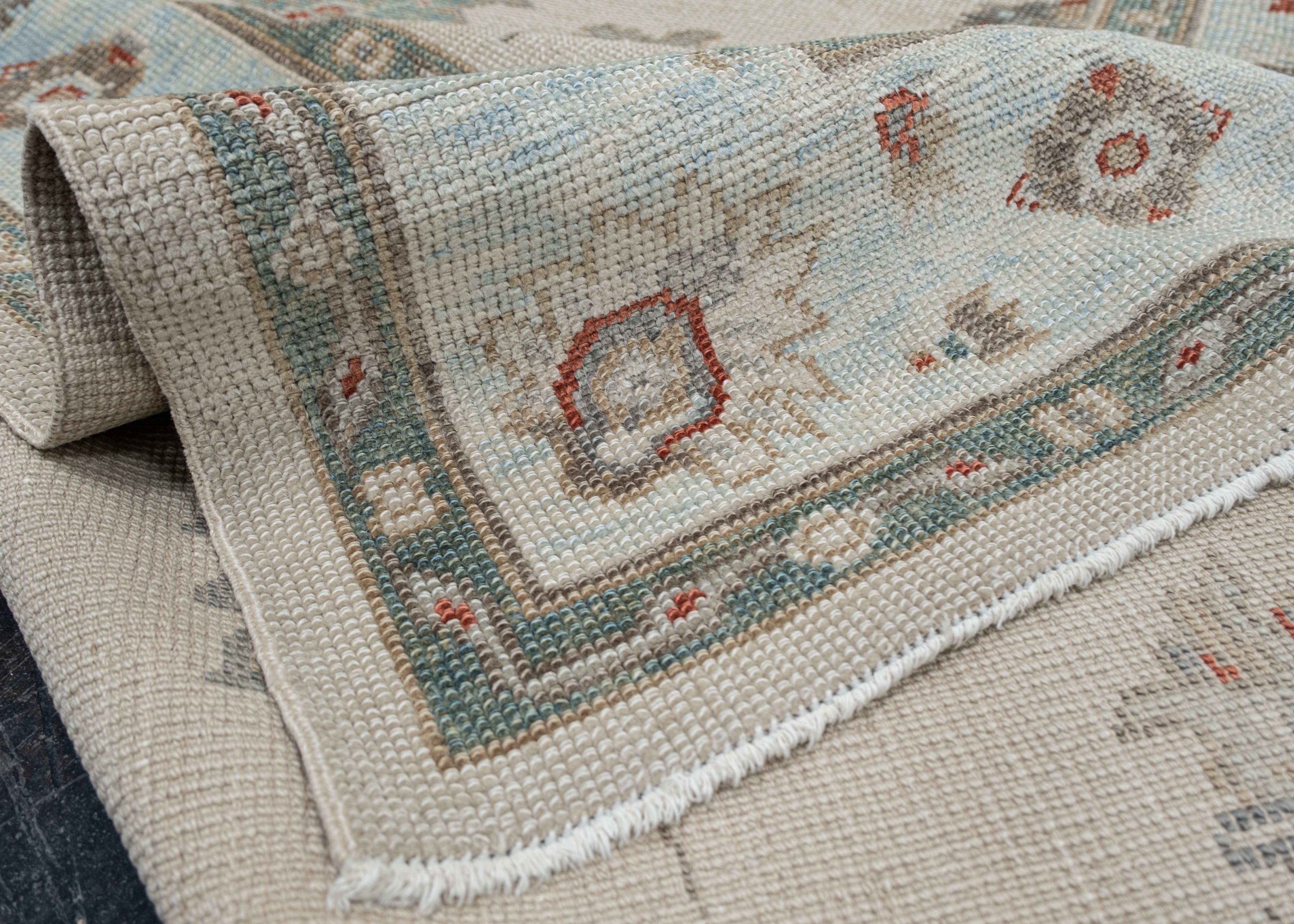 Oushak-Teppich Orientalischer handgeknüpfter türkischer Oushak 4'6