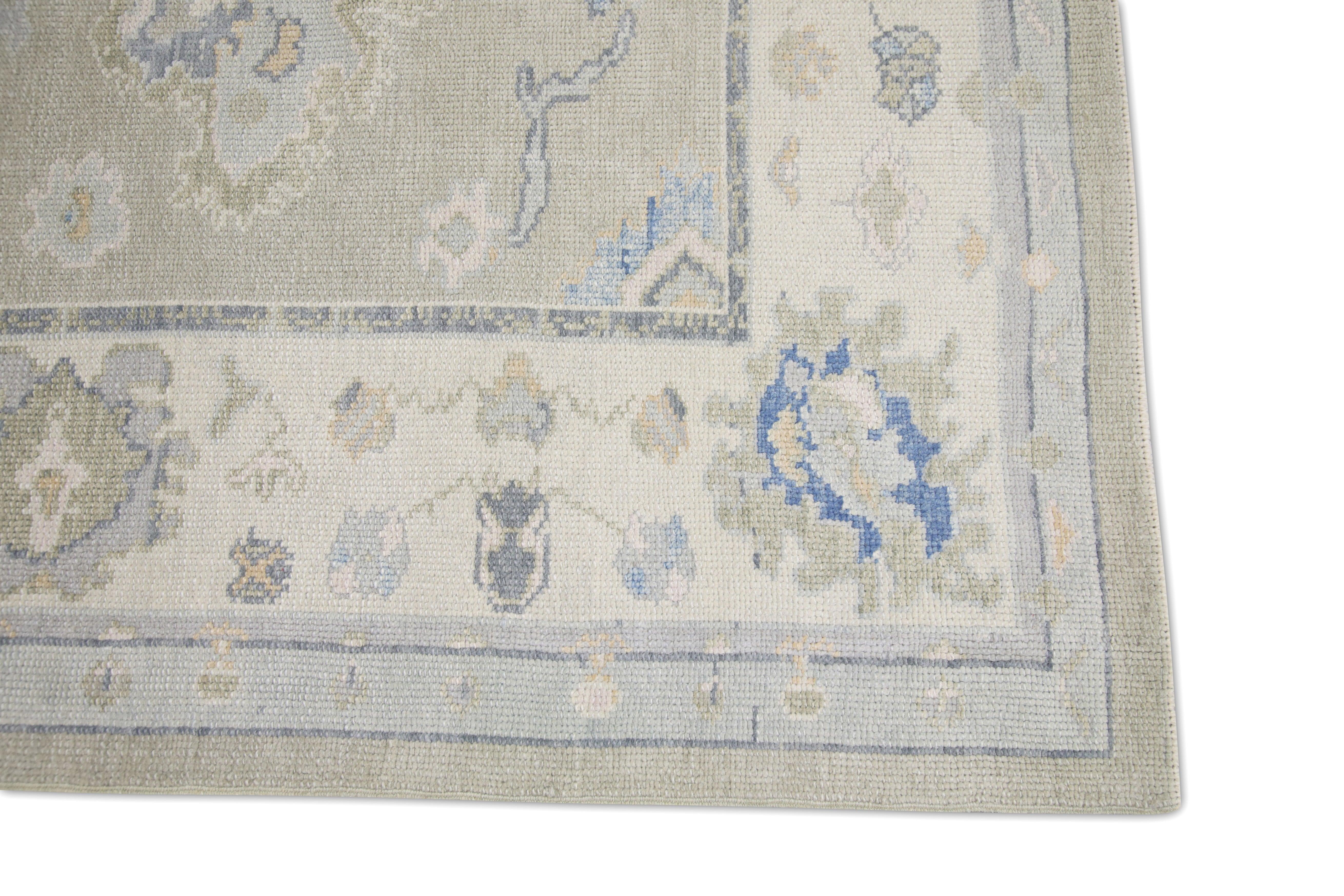 Oushak-Teppich Orientalischer handgeknüpfter türkischer Oushak 5' x 13' #7083 (Türkisch) im Angebot