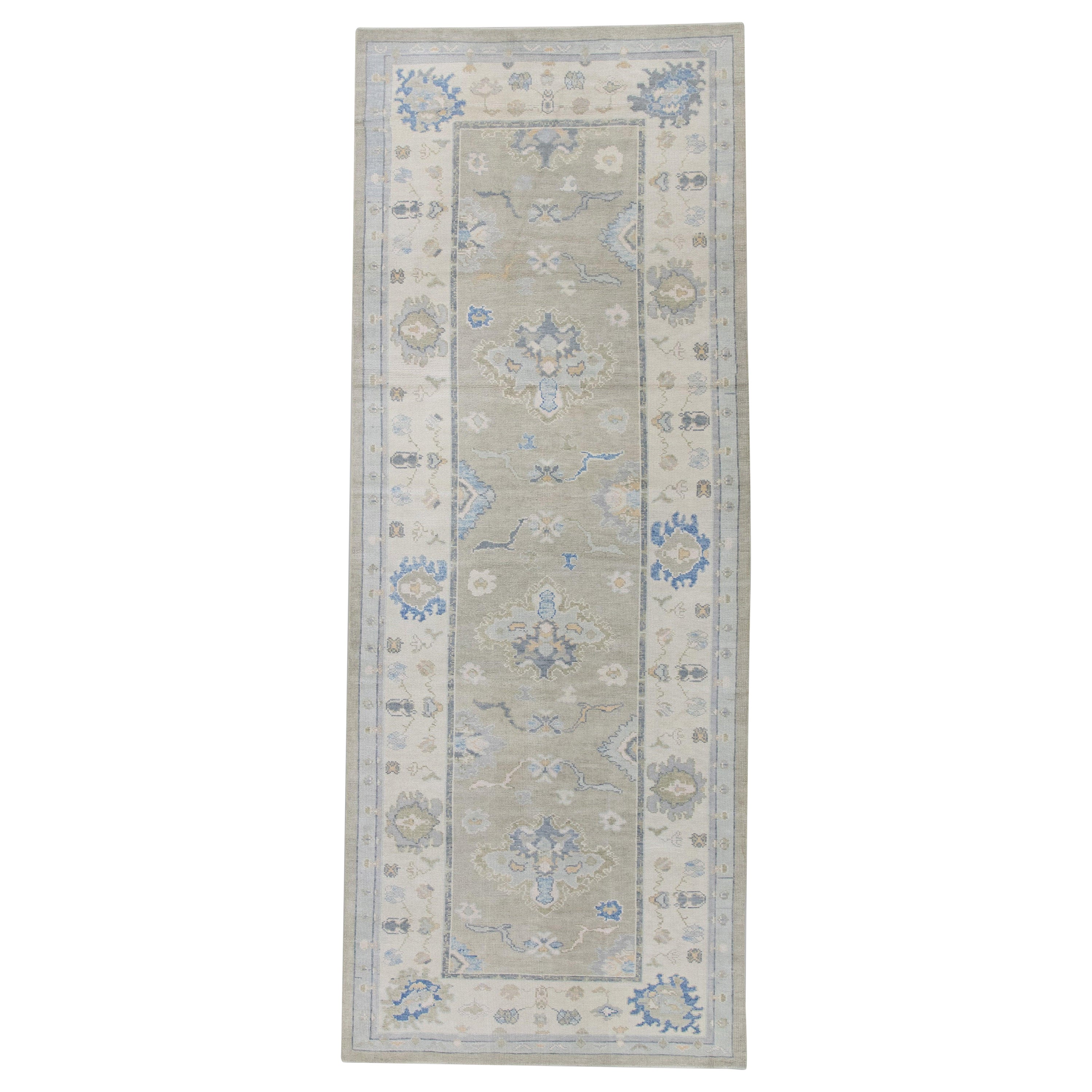 Oushak-Teppich Orientalischer handgeknüpfter türkischer Oushak 5' x 13' #7083