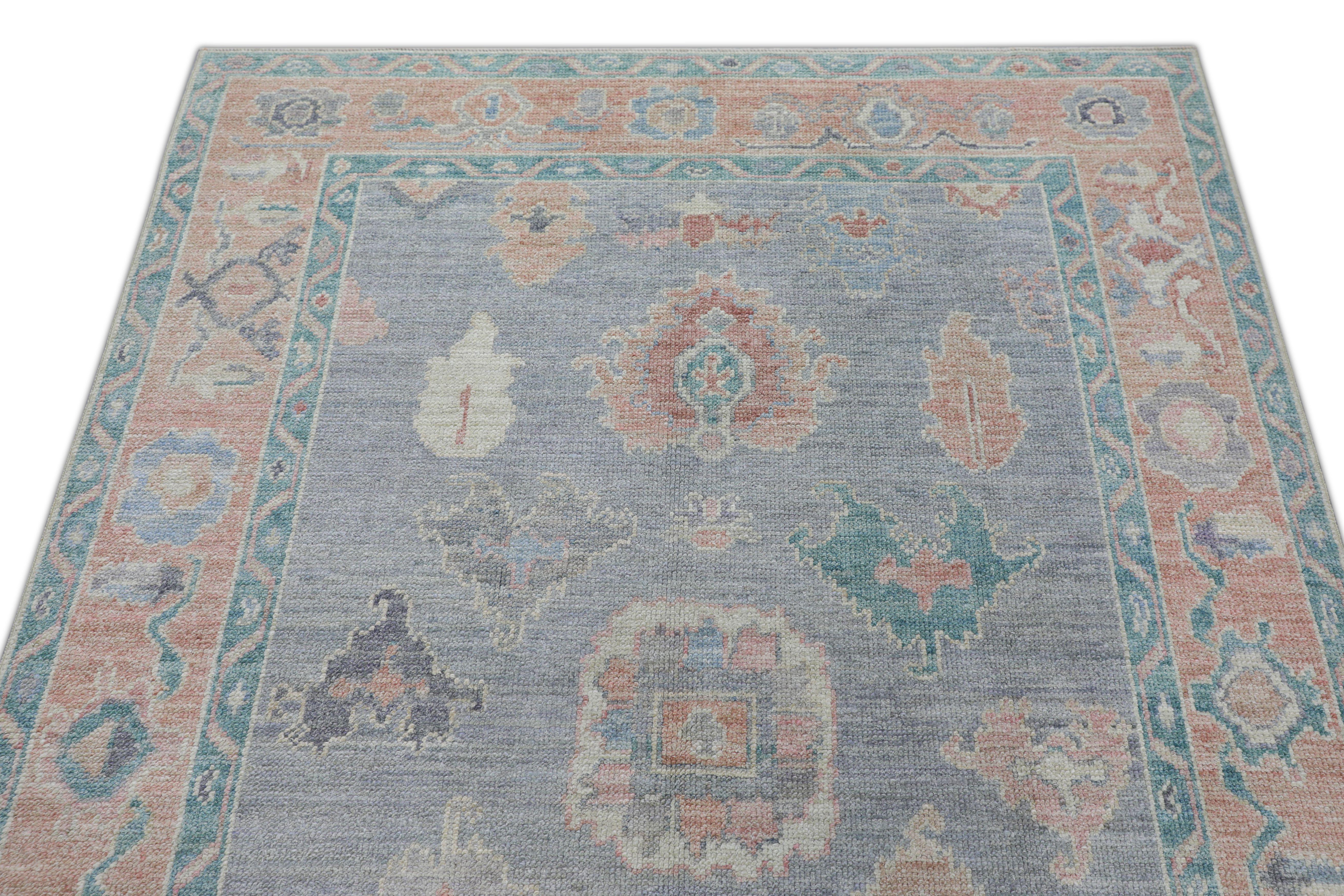 Oushak-Teppich Orientalischer handgeknüpfter türkischer Oushak 5' x 6'10