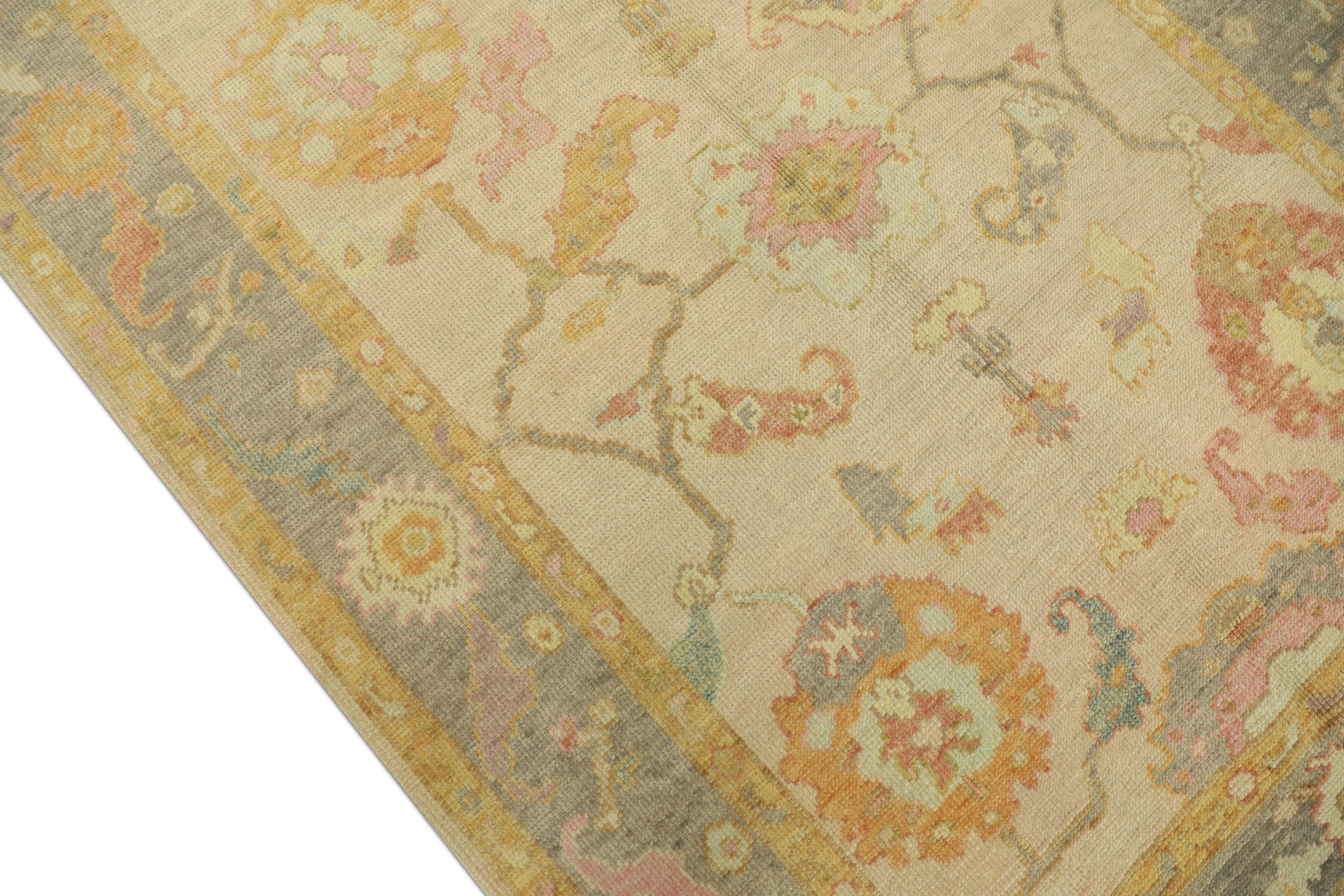 Oushak-Teppich Orientalischer handgeknüpfter türkischer Oushak 5' x 6'10