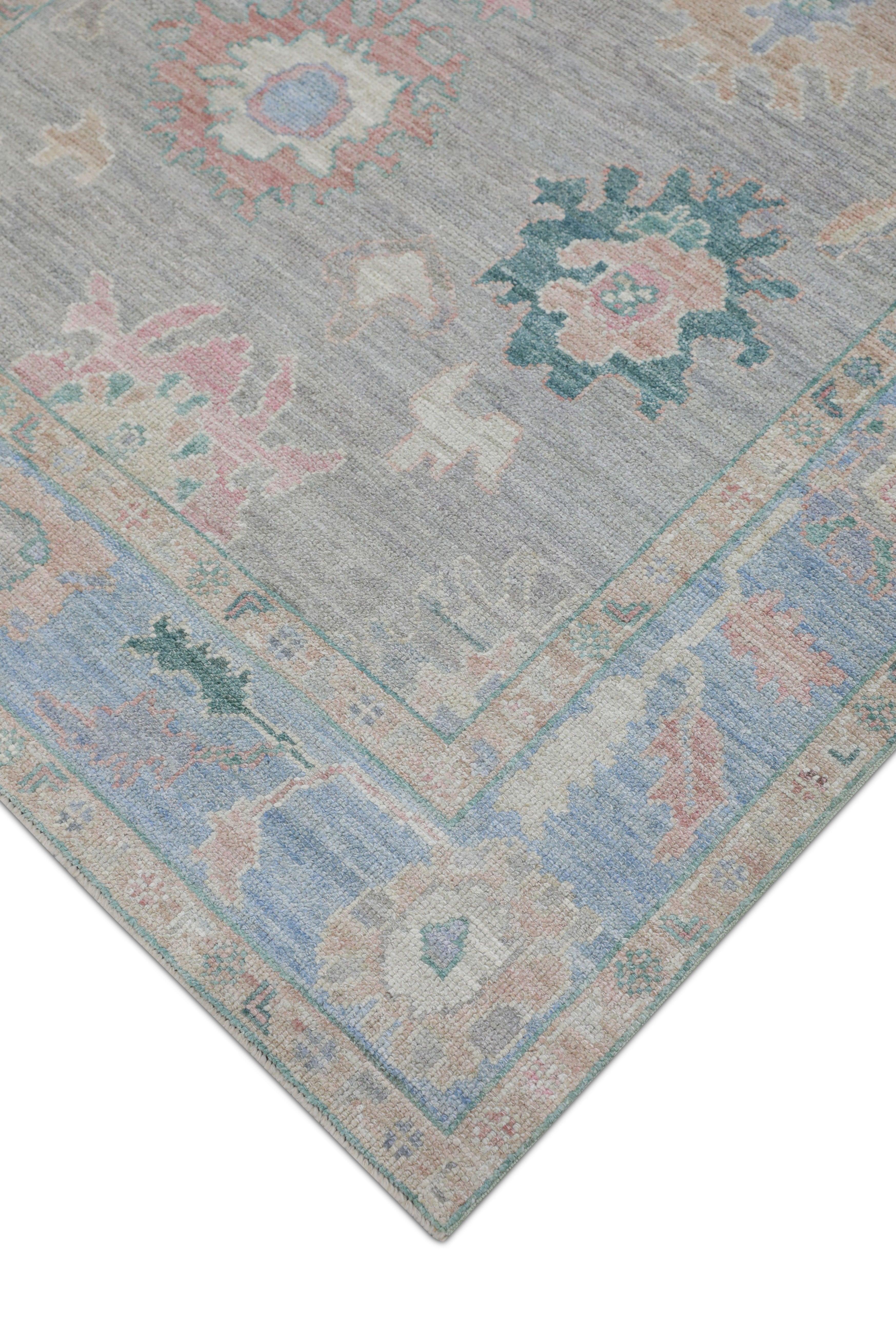 Oushak-Teppich Orientalischer handgeknüpfter türkischer Oushak 5' x 6'11