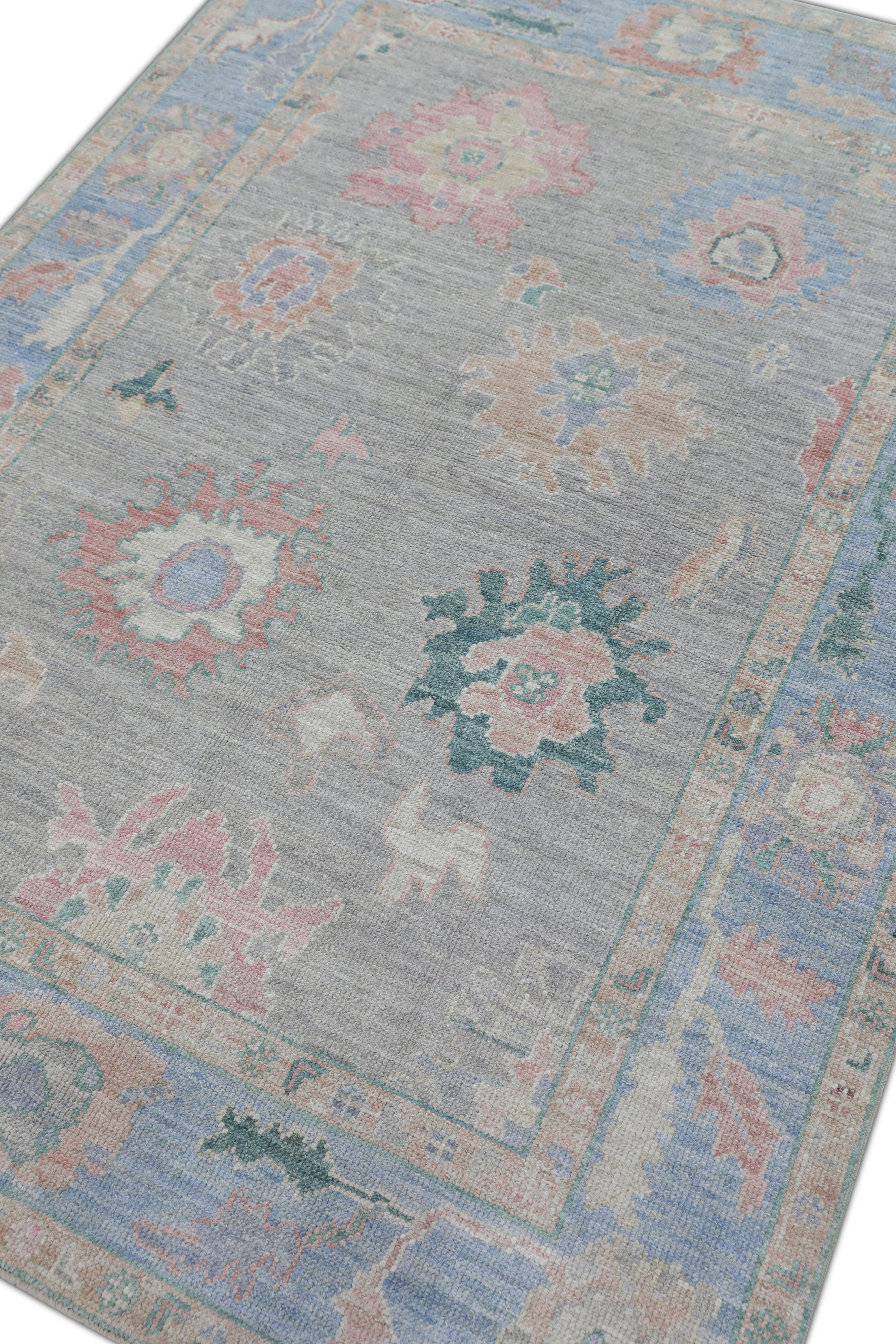 Oushak-Teppich Orientalischer handgeknüpfter türkischer Oushak 5' x 6'11