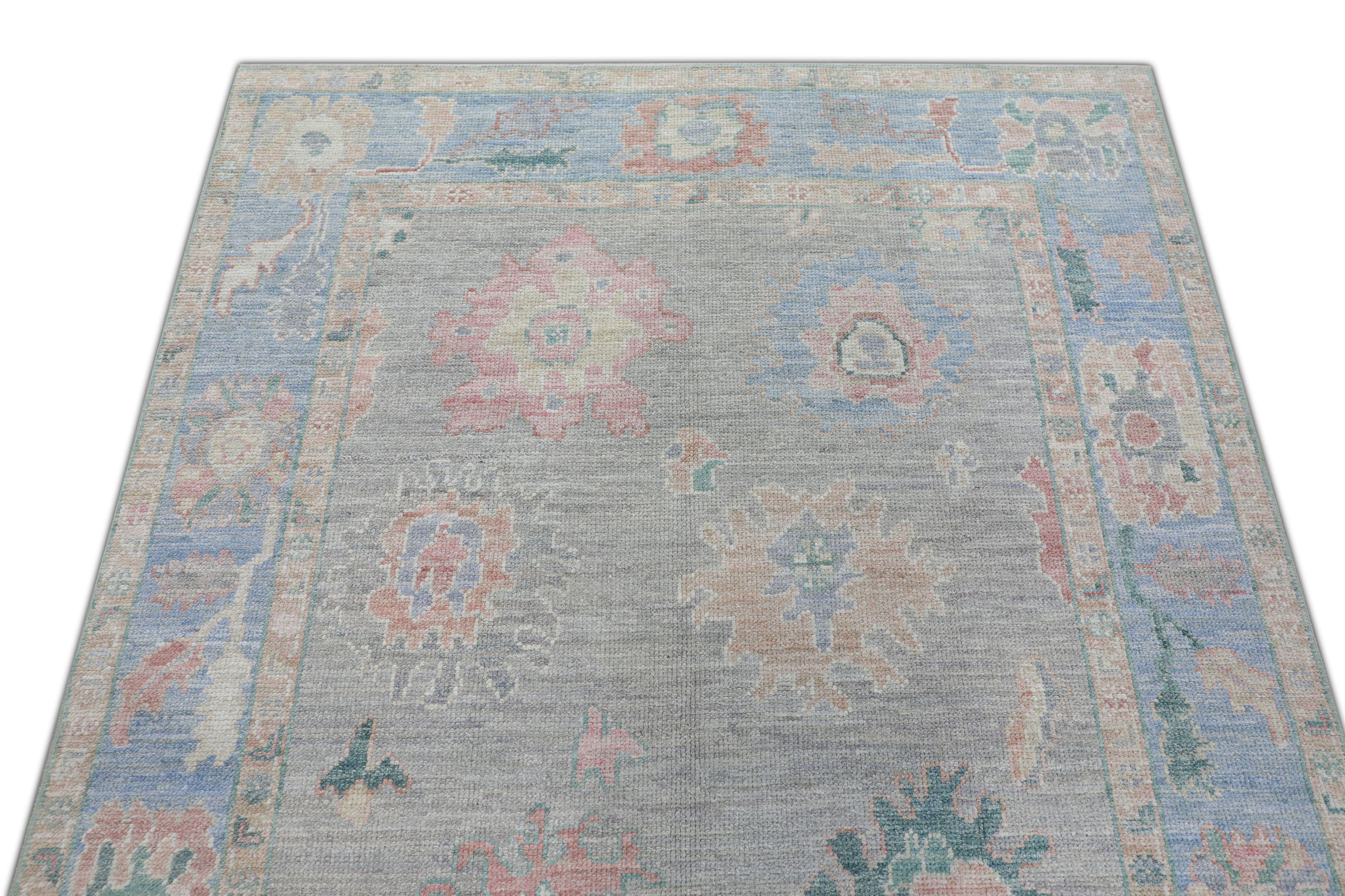 Oushak-Teppich Orientalischer handgeknüpfter türkischer Oushak 5' x 6'11