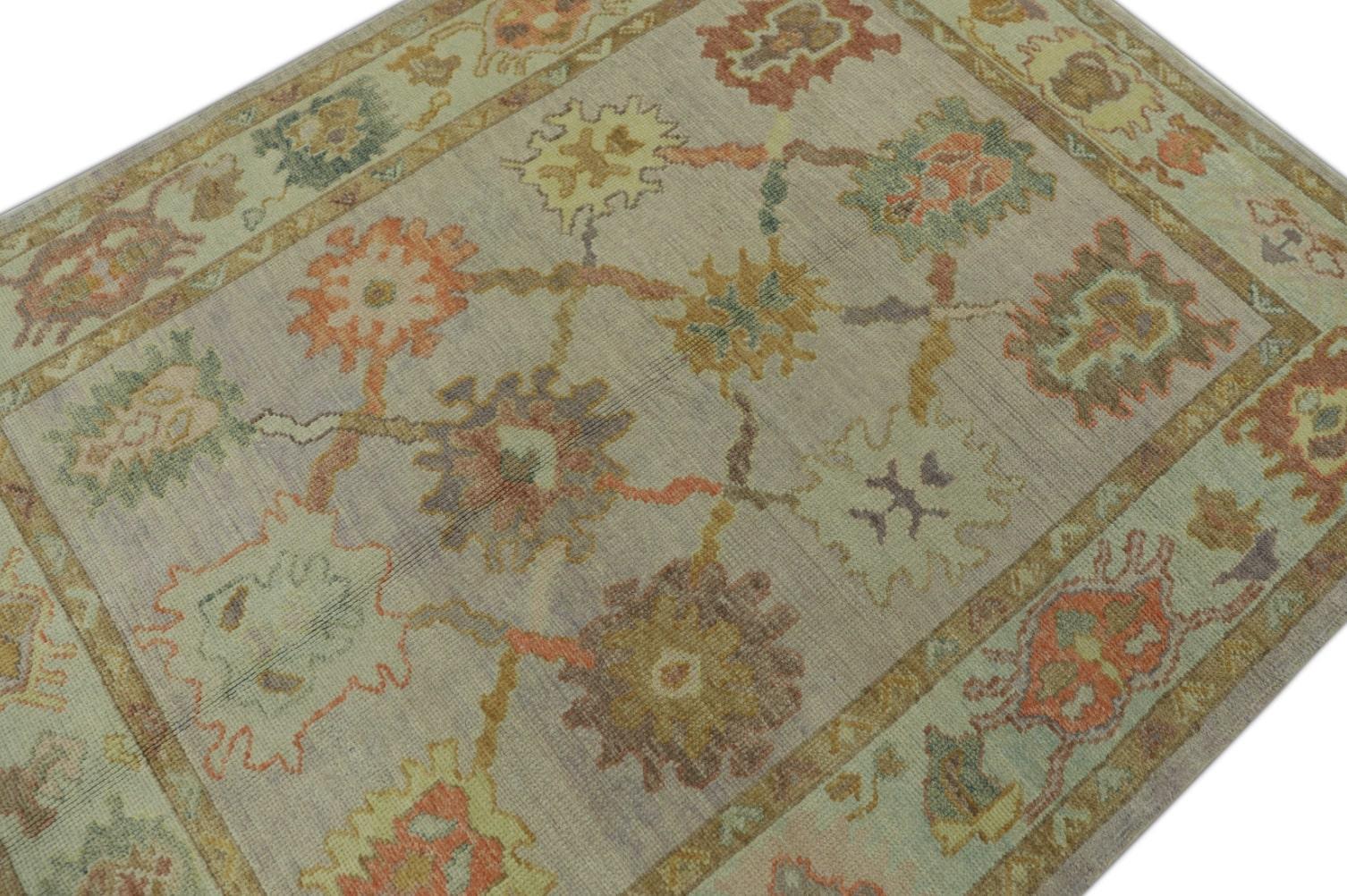 Oushak-Teppich Orientalischer handgeknüpfter türkischer Oushak 5' x 6'5