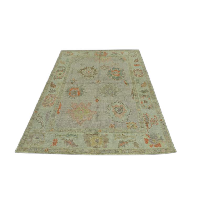 Tappeto Oushak Orientale annodato a mano Turco Oushak 5' x 6'9
