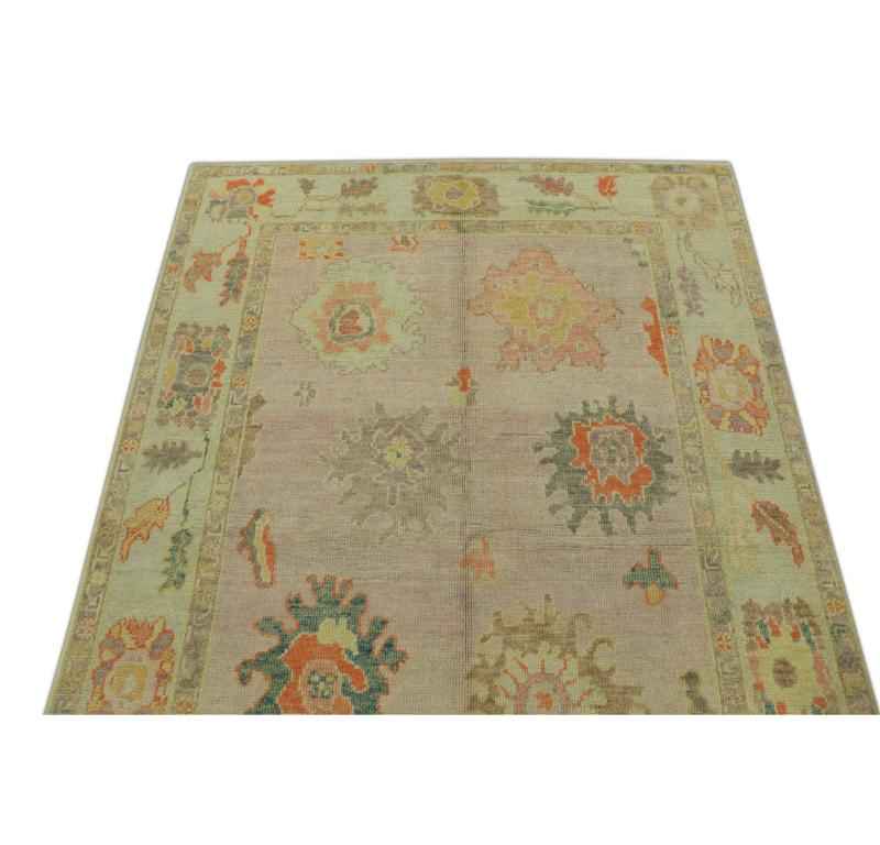 Oushak-Teppich Orientalischer handgeknüpfter türkischer Oushak 5' x 7' #534 (Türkisch) im Angebot