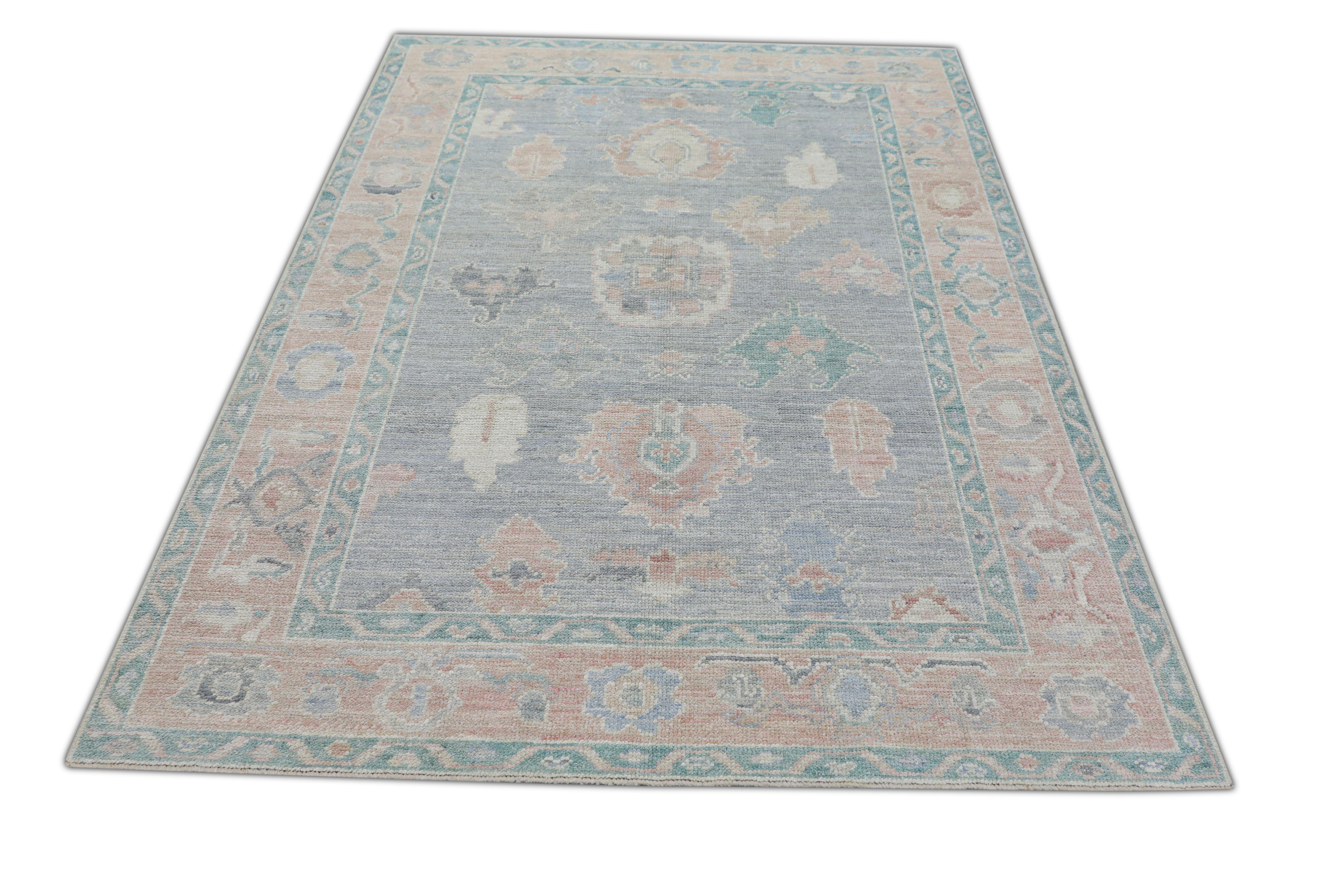 Oushak-Teppich Orientalischer handgeknüpfter türkischer Oushak 5' x 7'1