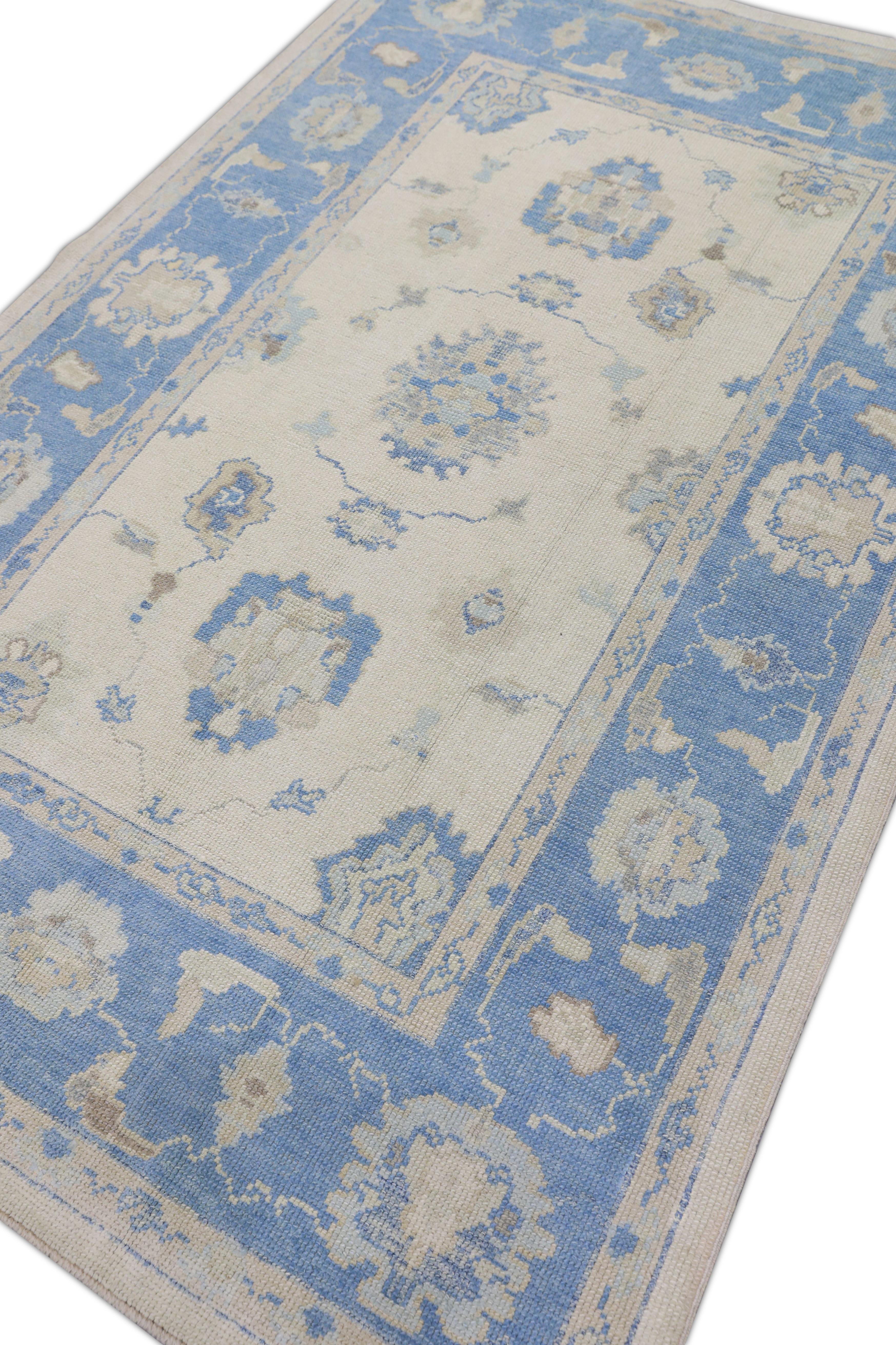 Oushak-Teppich Orientalischer handgeknüpfter türkischer Oushak 5' x 7'8
