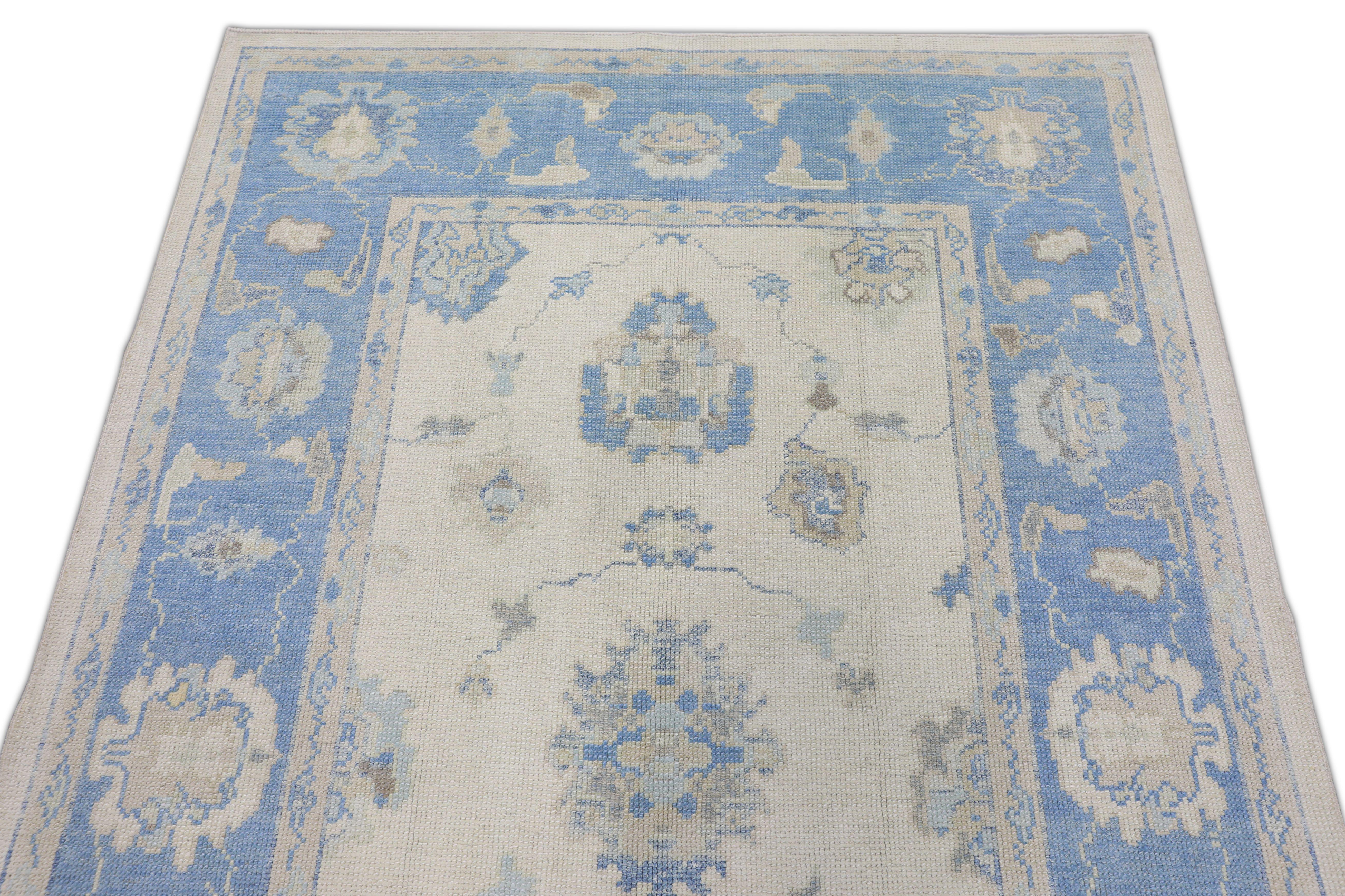 Oushak-Teppich Orientalischer handgeknüpfter türkischer Oushak 5' x 7'8