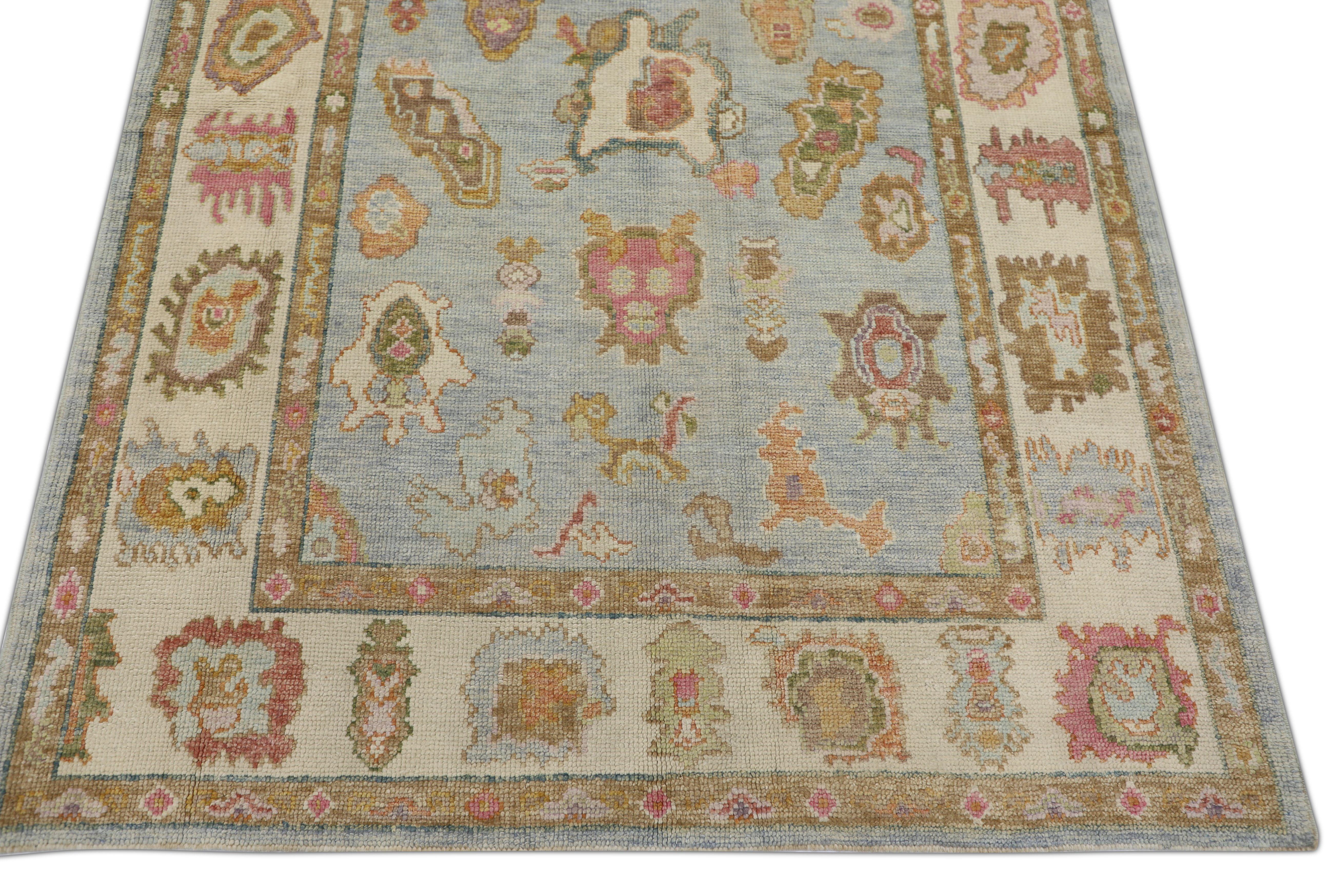 Oushak-Teppich Orientalischer handgeknüpfter türkischer Oushak 5'1