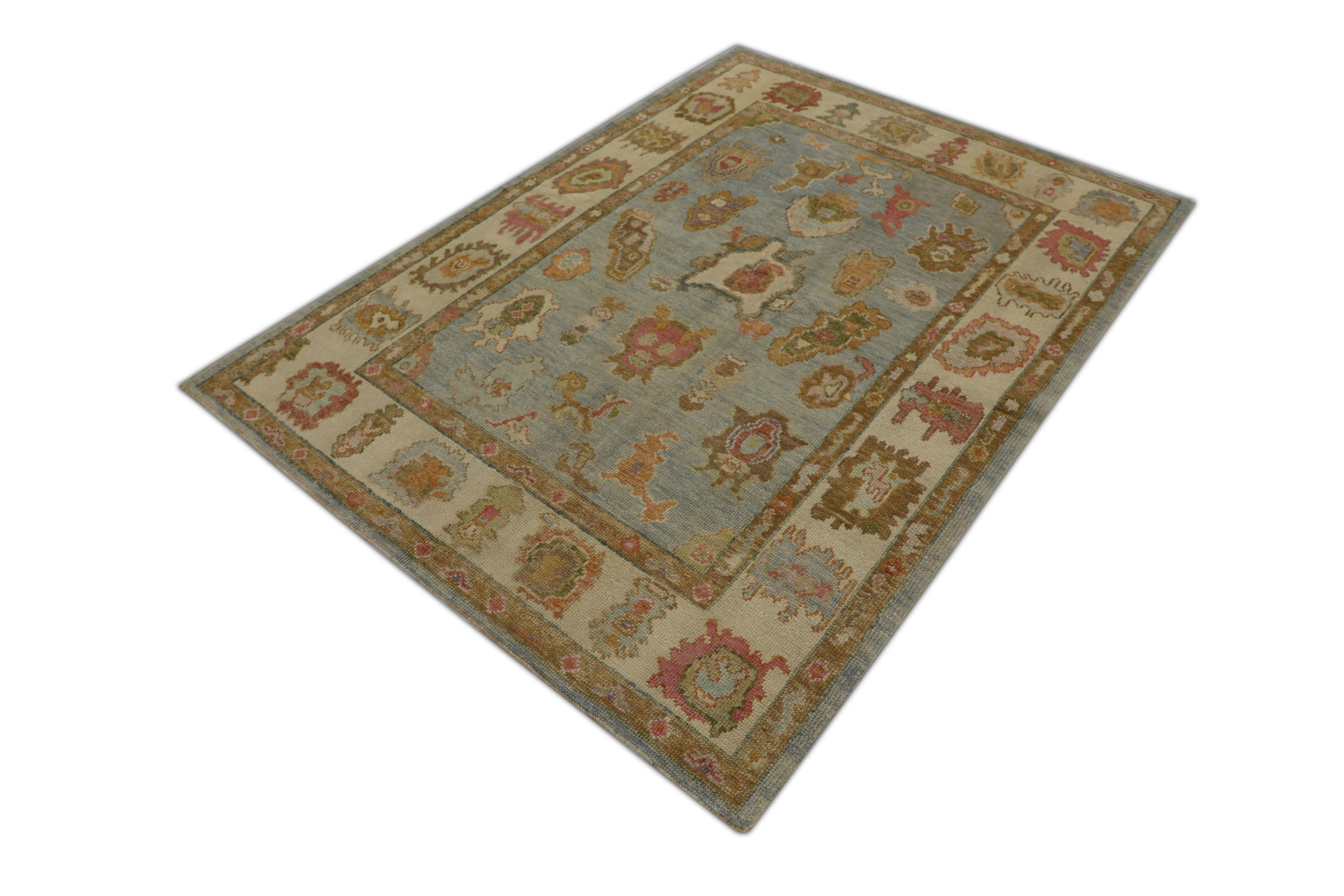 Oushak-Teppich Orientalischer handgeknüpfter türkischer Oushak 5'1