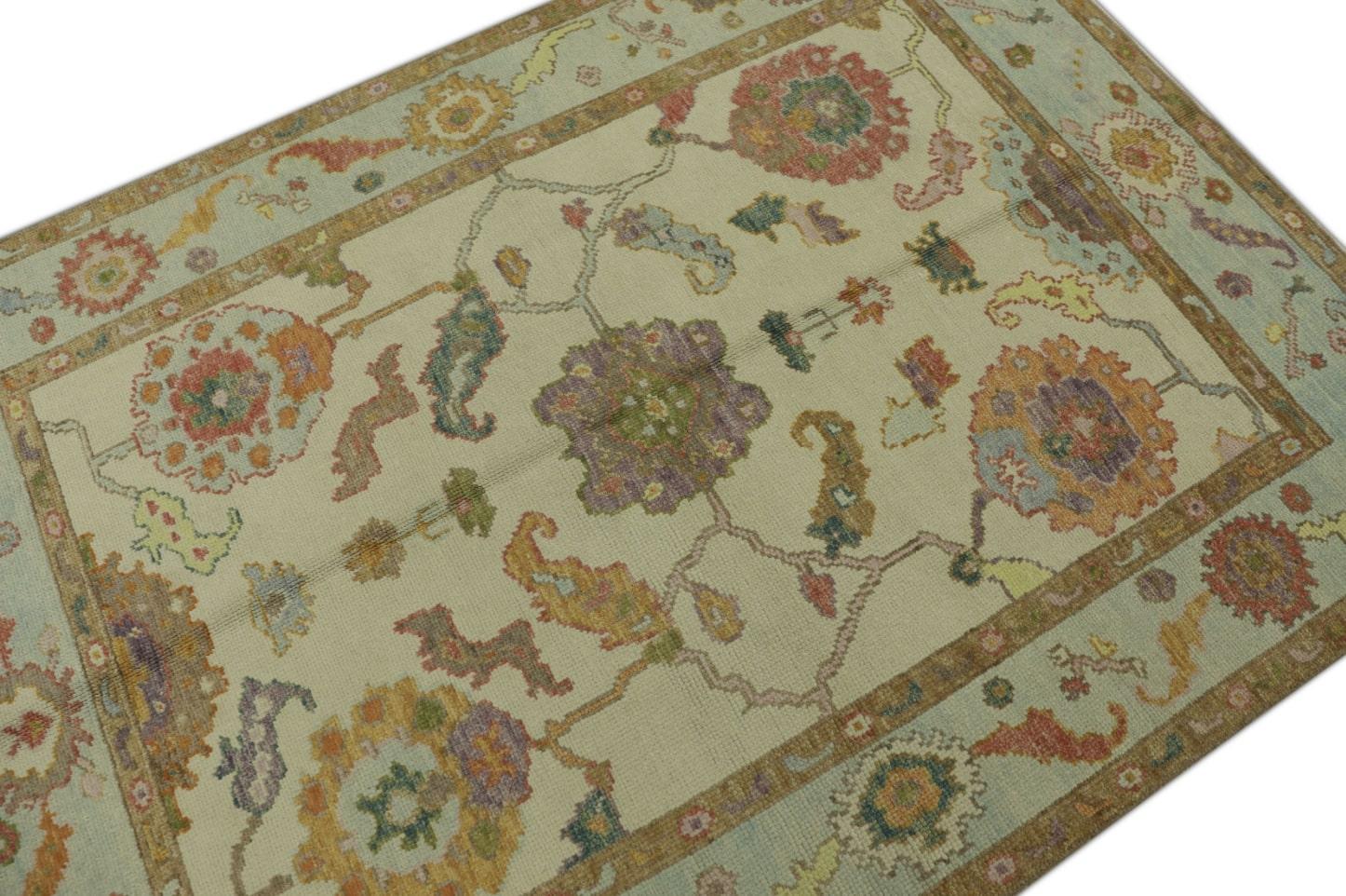 Oushak-Teppich Orientalischer handgeknüpfter türkischer Oushak 5'1