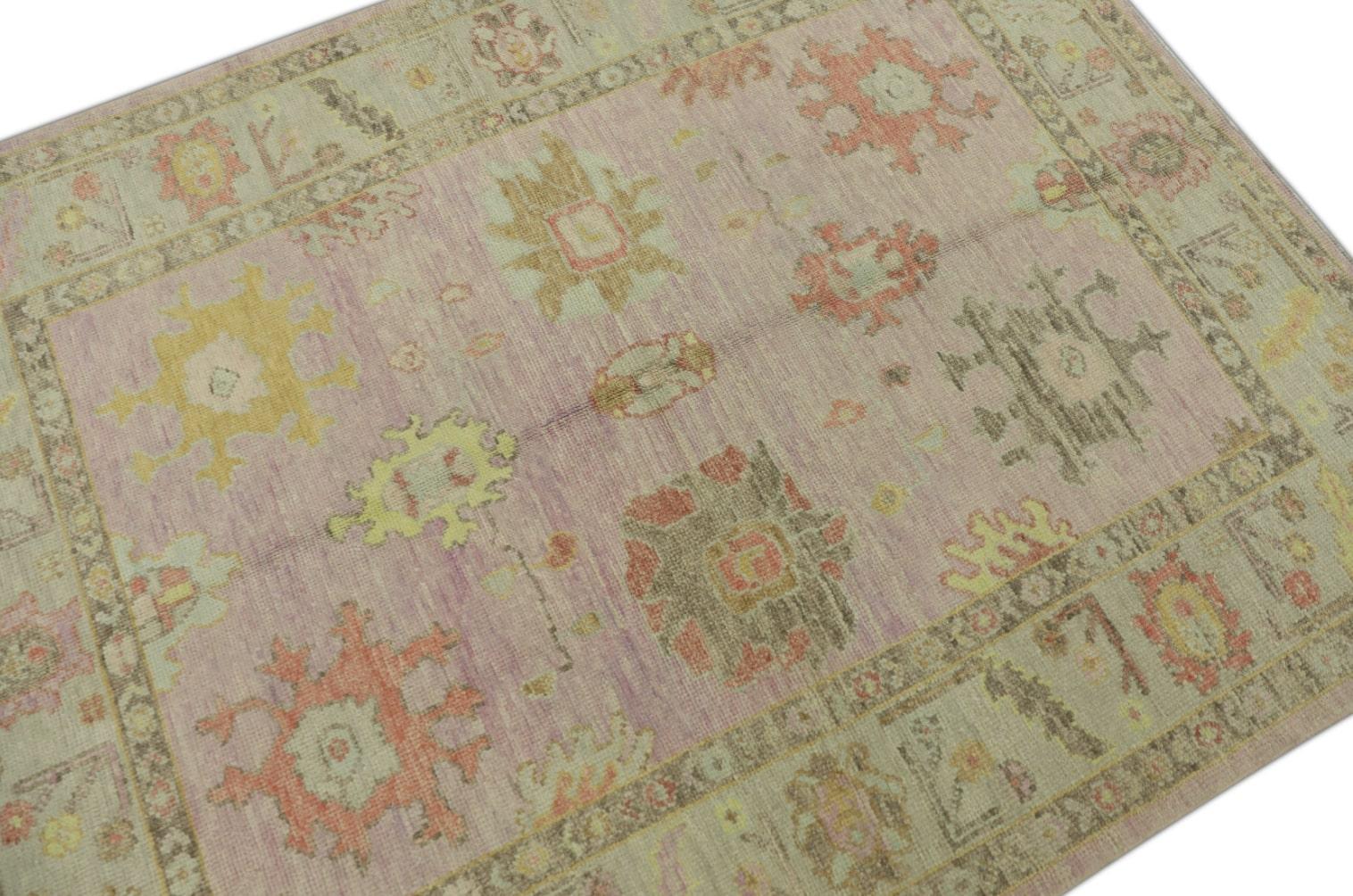 Oushak-Teppich Orientalischer handgeknüpfter türkischer Oushak 5'1