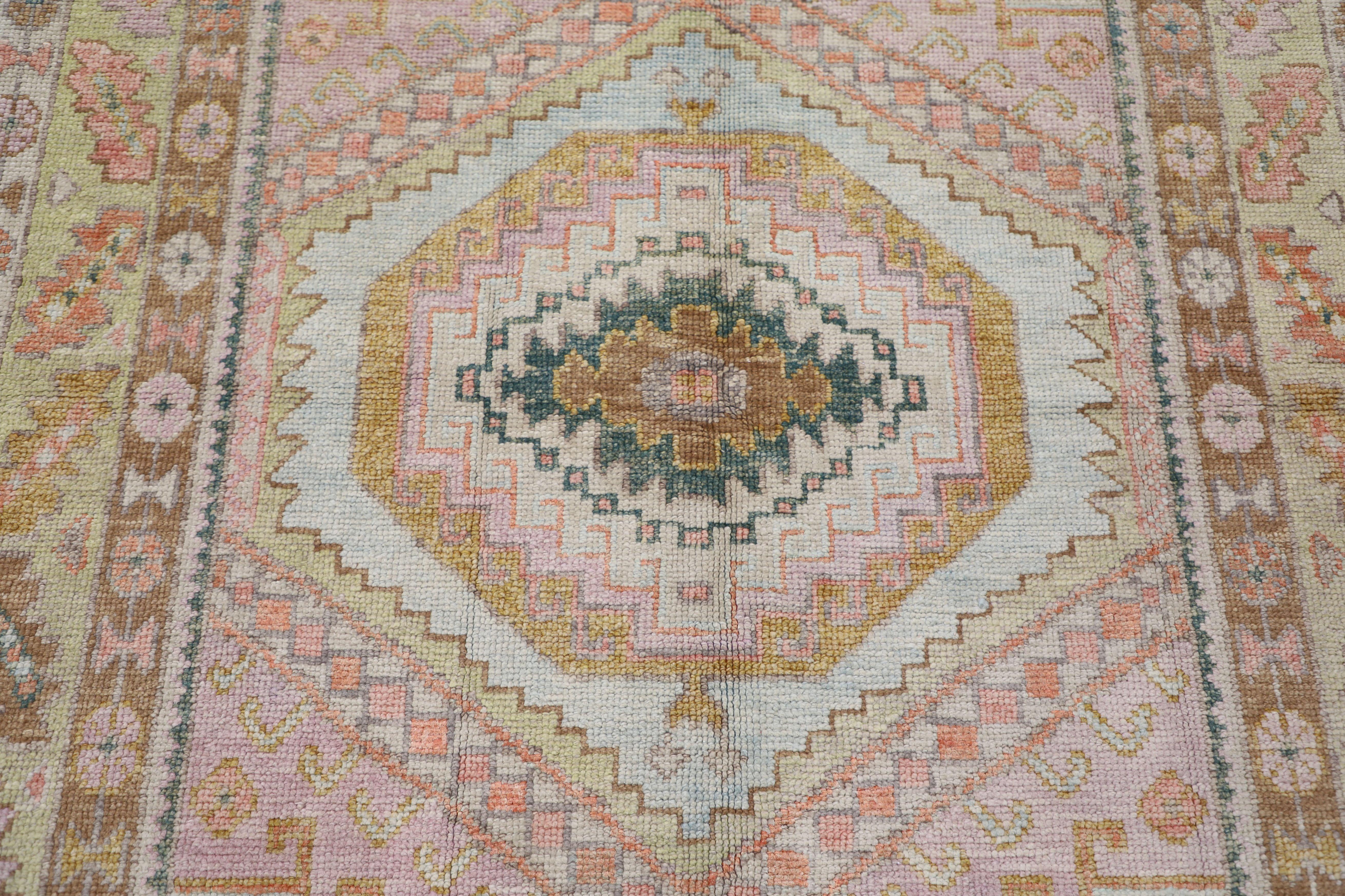Oushak-Teppich Orientalischer handgeknüpfter türkischer Oushak 5'1