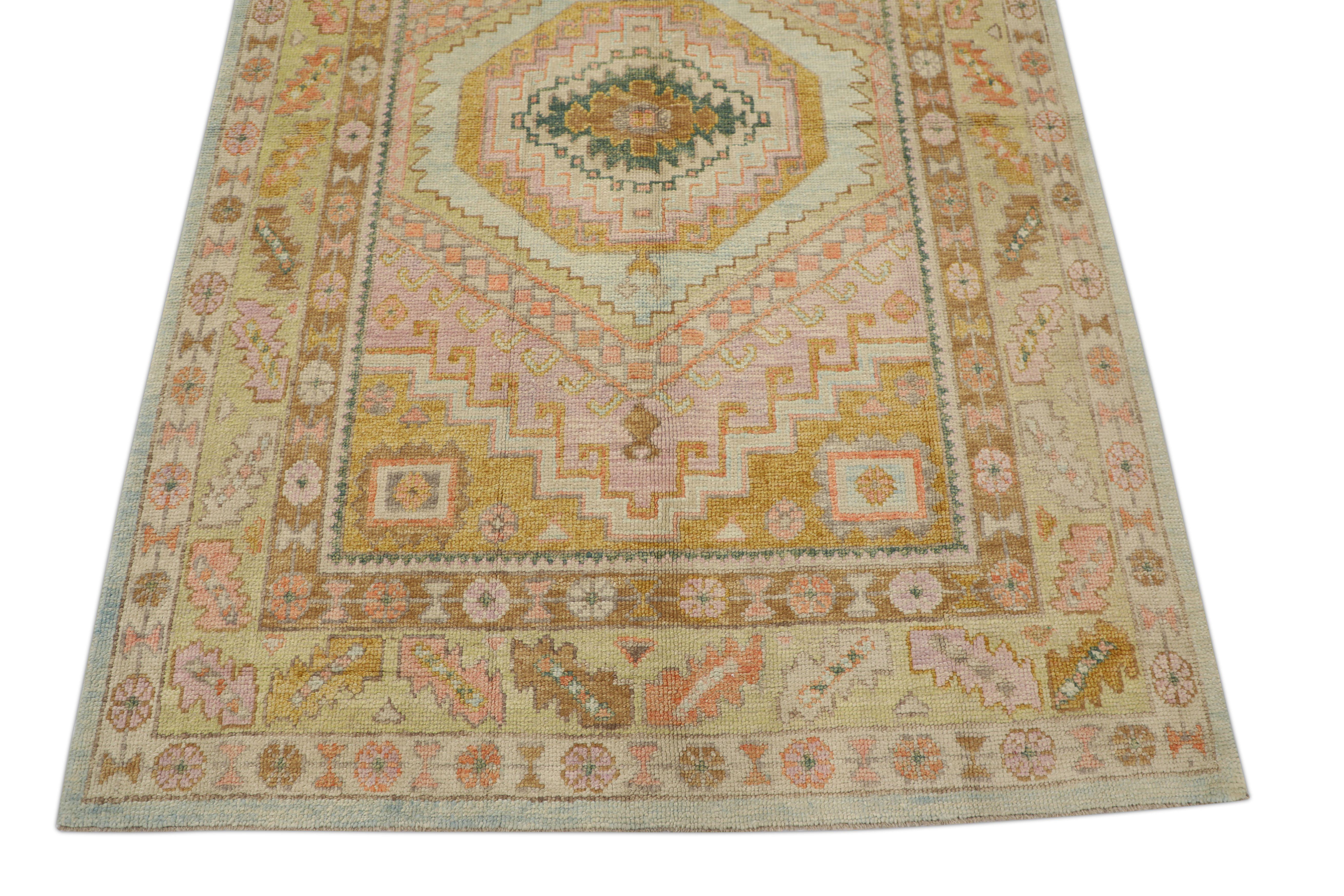 Oushak-Teppich Orientalischer handgeknüpfter türkischer Oushak 5'1