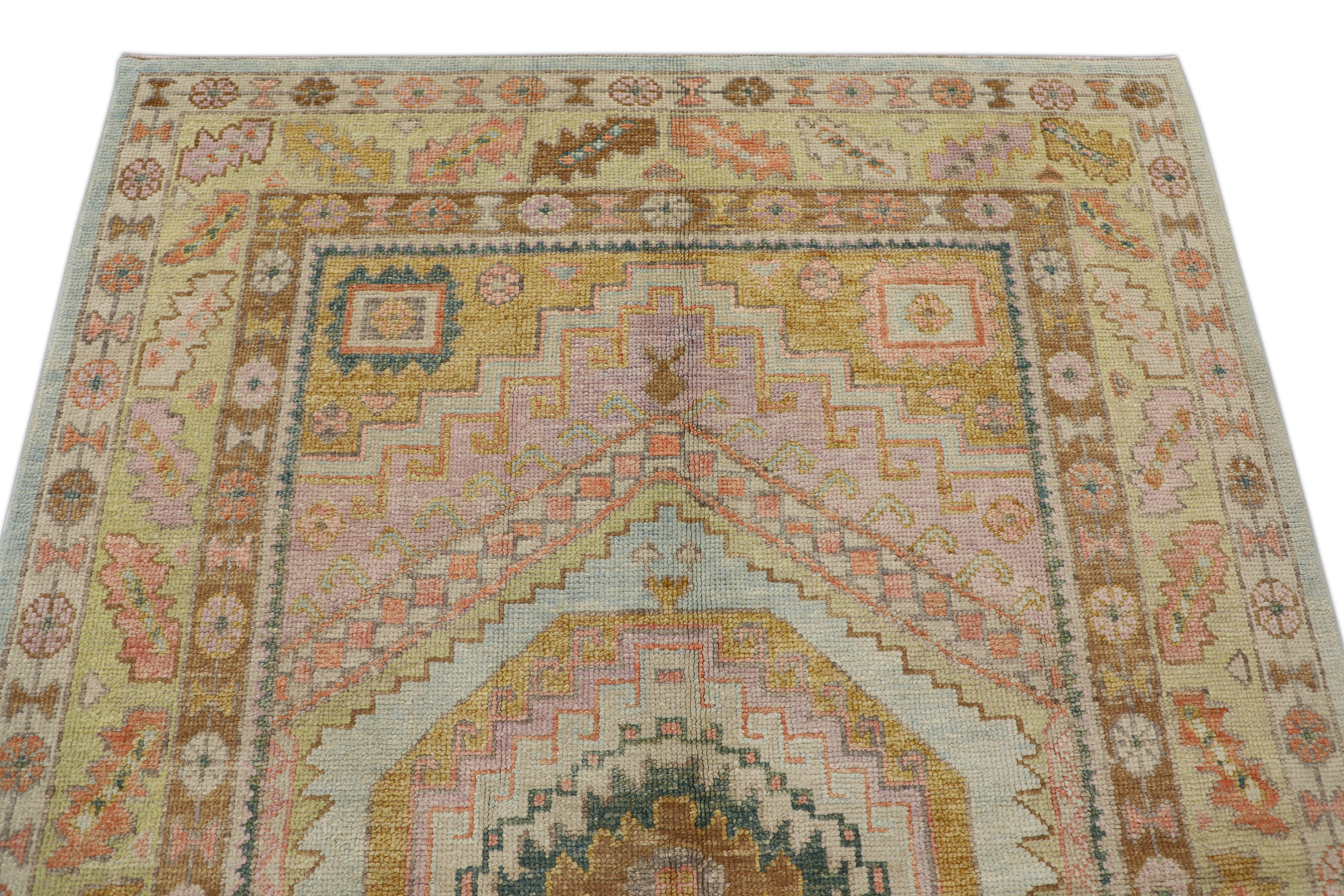 Oushak-Teppich Orientalischer handgeknüpfter türkischer Oushak 5'1