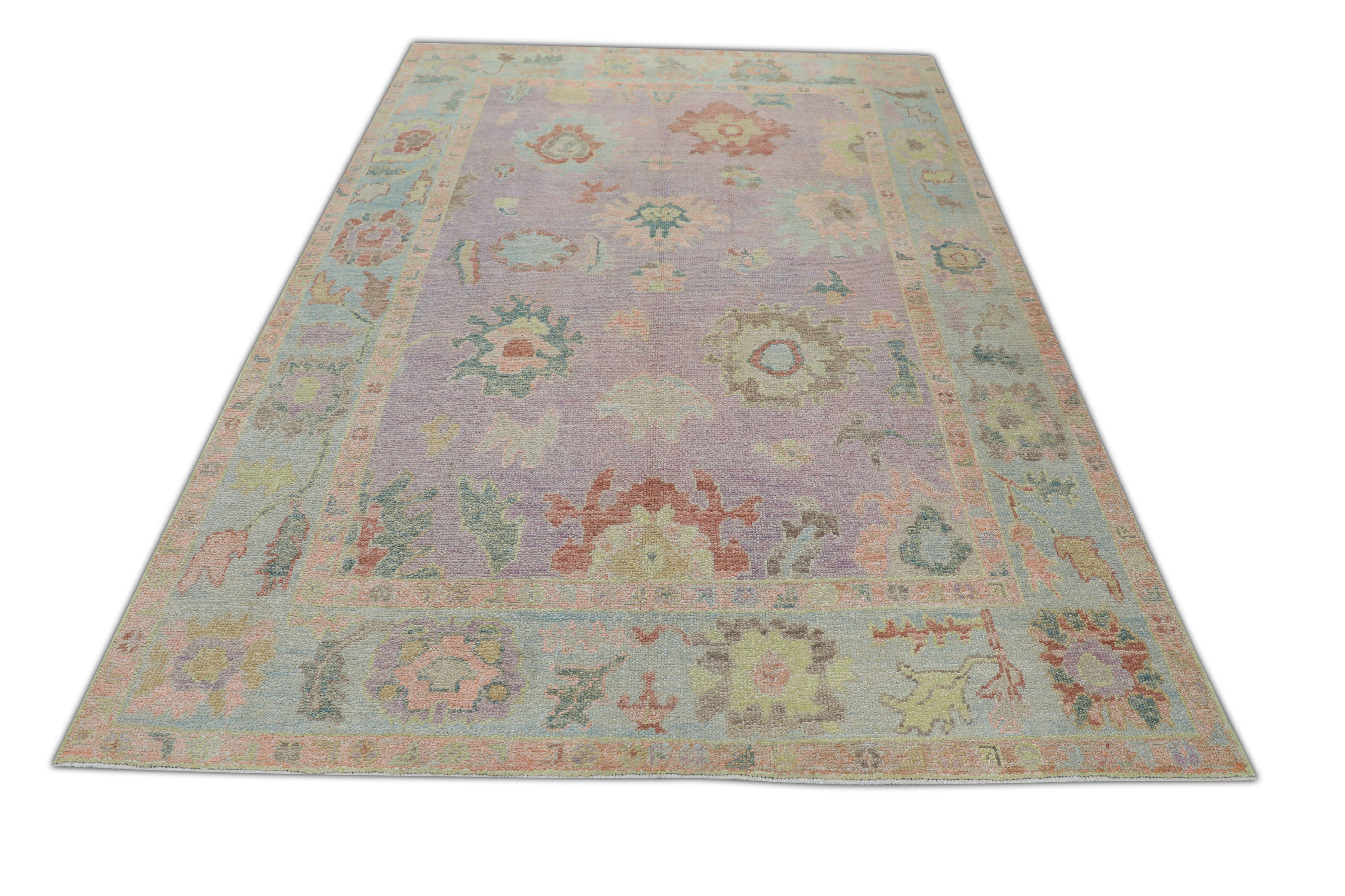 Oushak-Teppich Orientalischer handgeknüpfter türkischer Oushak 5'11
