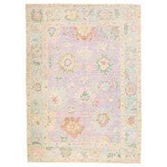 Oushak-Teppich Orientalischer handgeknüpfter türkischer Oushak 5'11" x 8'4" #2646