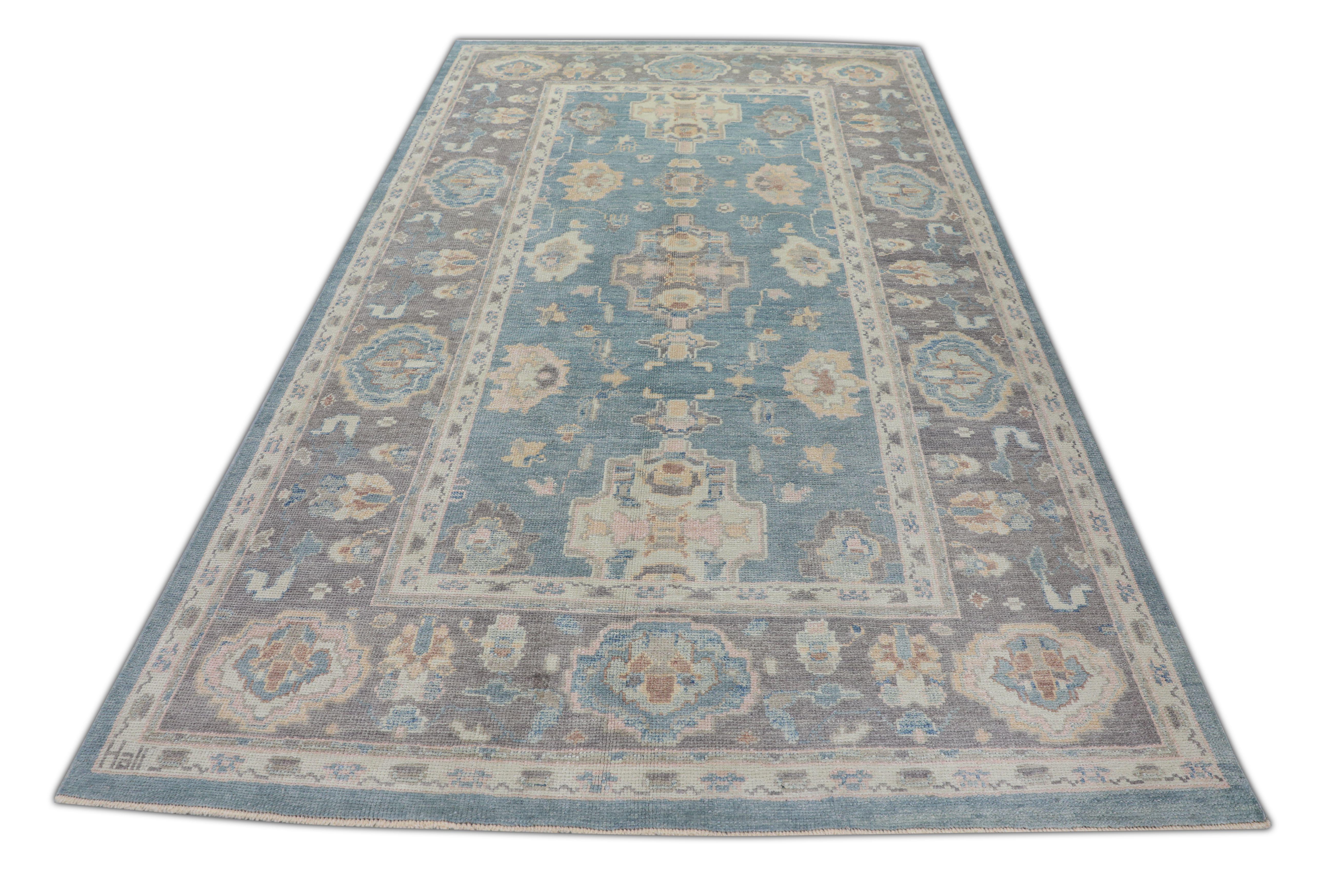 Oushak-Teppich Orientalischer handgeknüpfter türkischer Oushak 5'11