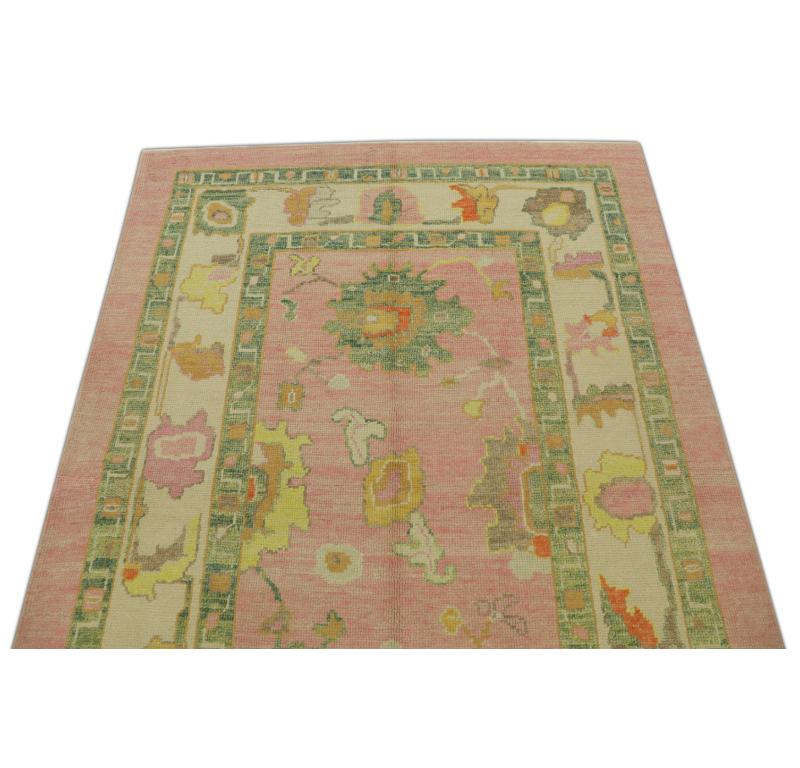Oushak Rug Oriental Hand Knotted Turkish Oushak 5'2