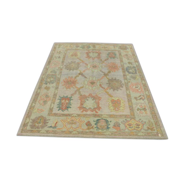 Oushak-Teppich Orientalischer handgeknüpfter türkischer Oushak 5'3