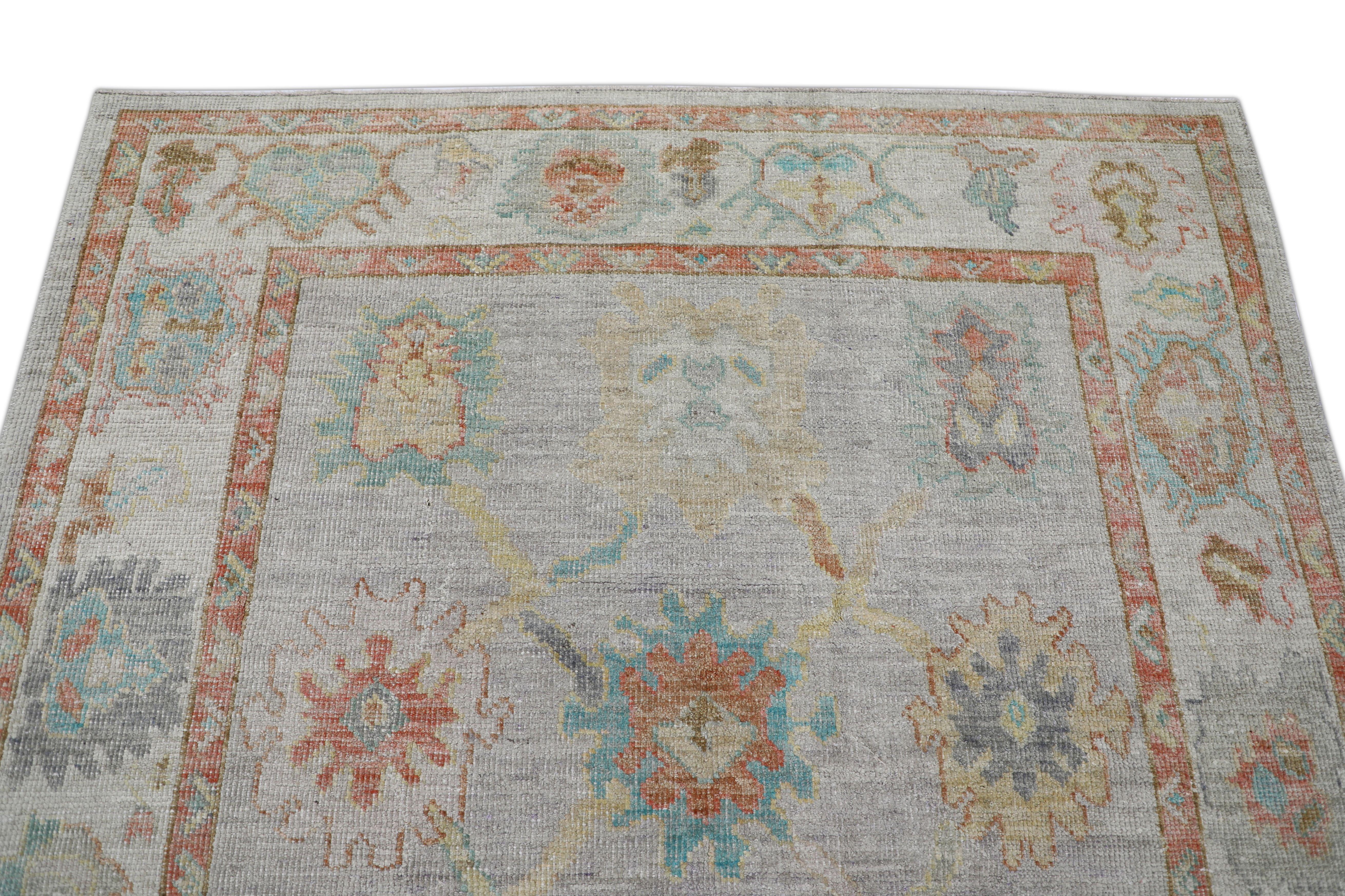 Oushak-Teppich Orientalischer handgeknüpfter türkischer Oushak 5'4