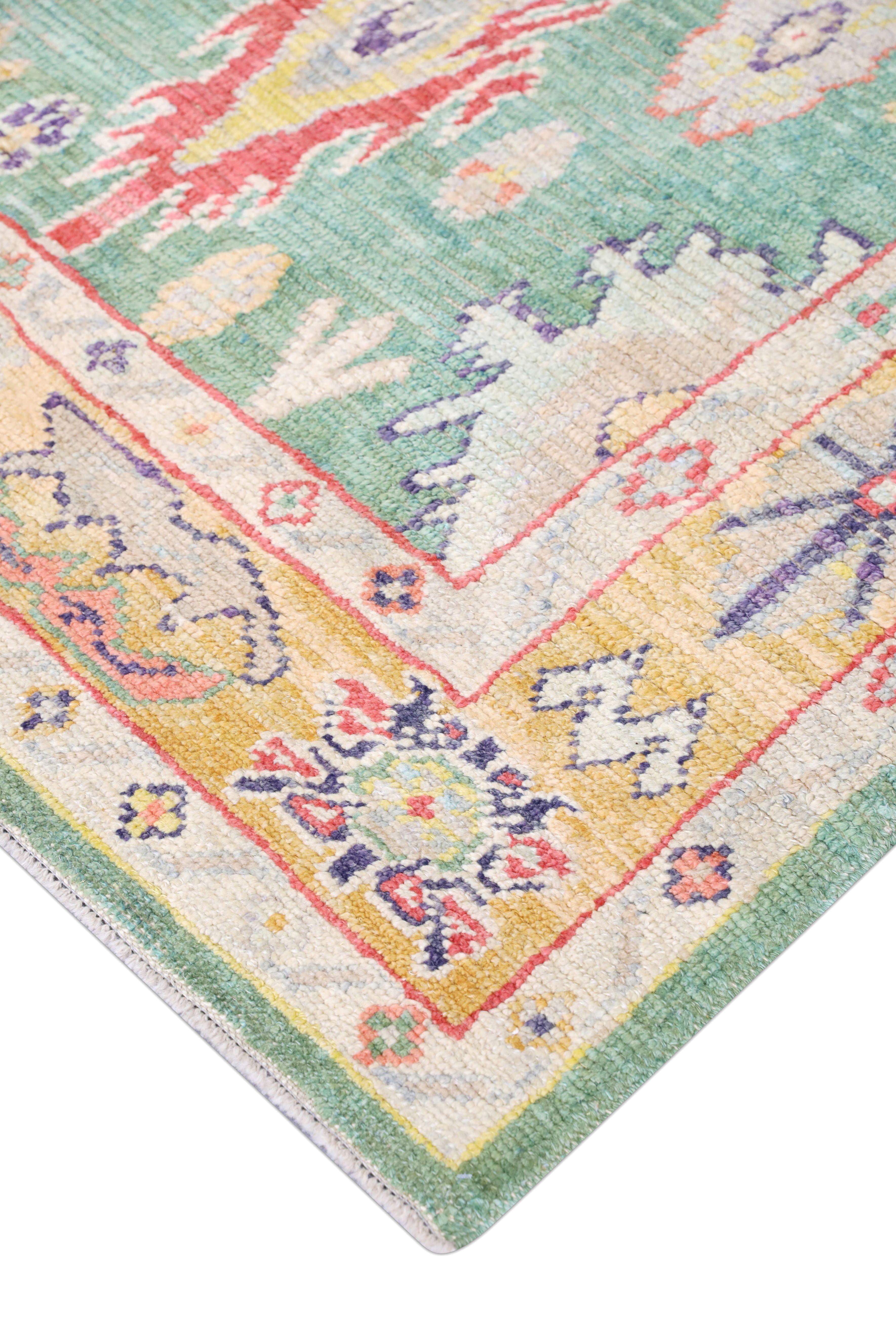 Oushak-Teppich Orientalischer handgeknüpfter türkischer Oushak 5'5' x 7'7