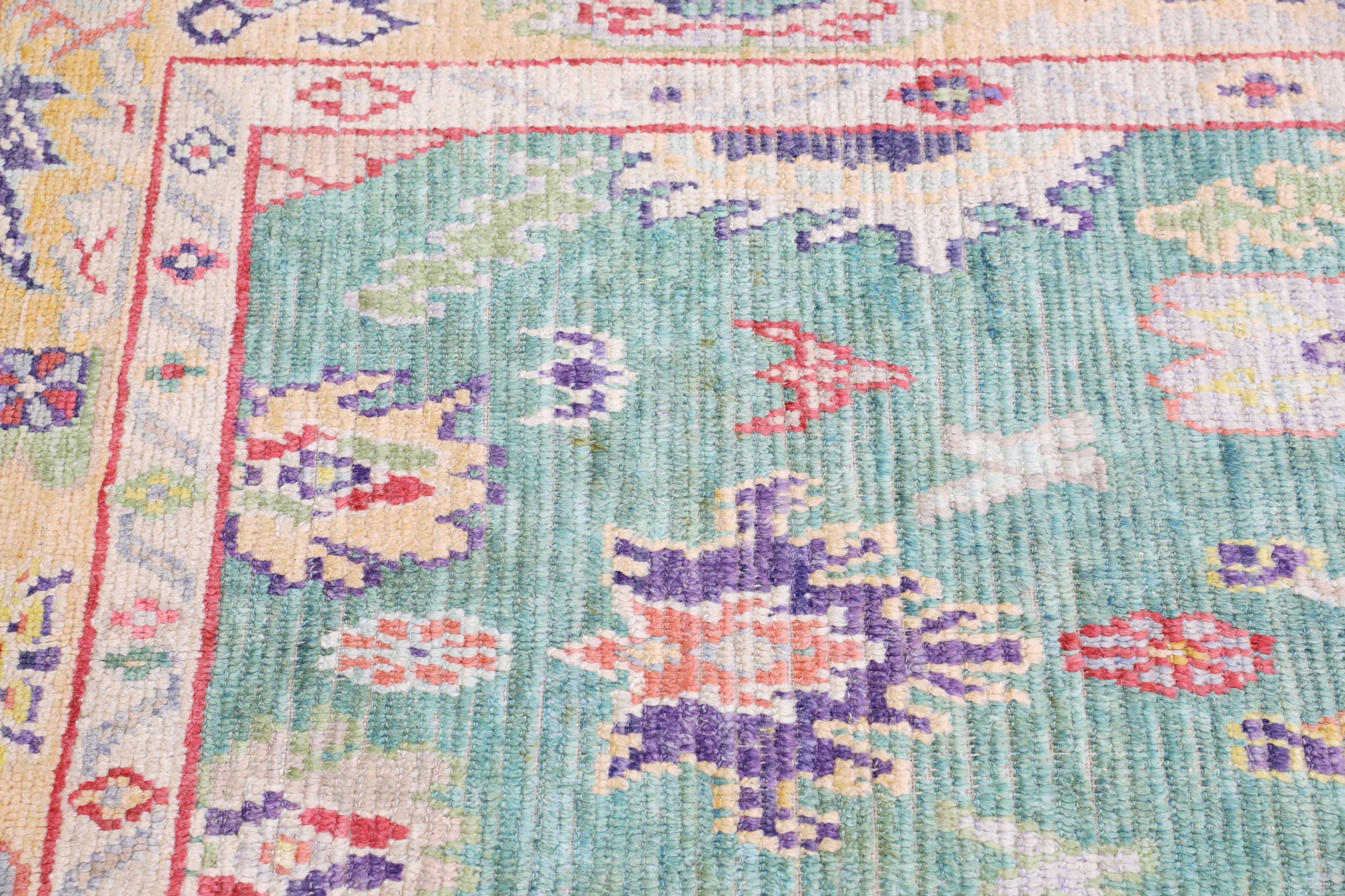 Oushak-Teppich Orientalischer handgeknüpfter türkischer Oushak 5'5' x 7'7