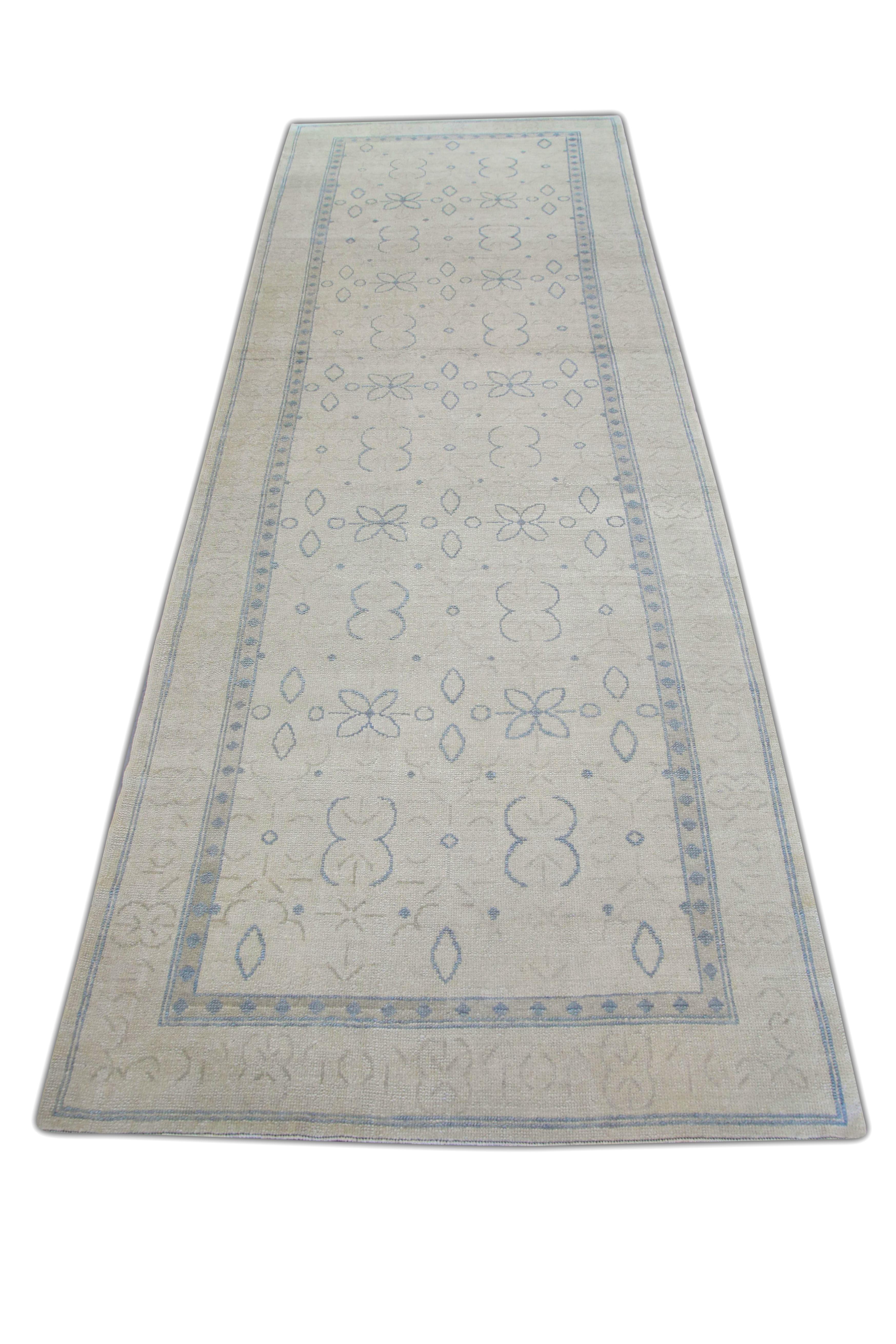 Alfombra Oushak Oriental Anudada a Mano Turca Oushak 5'6