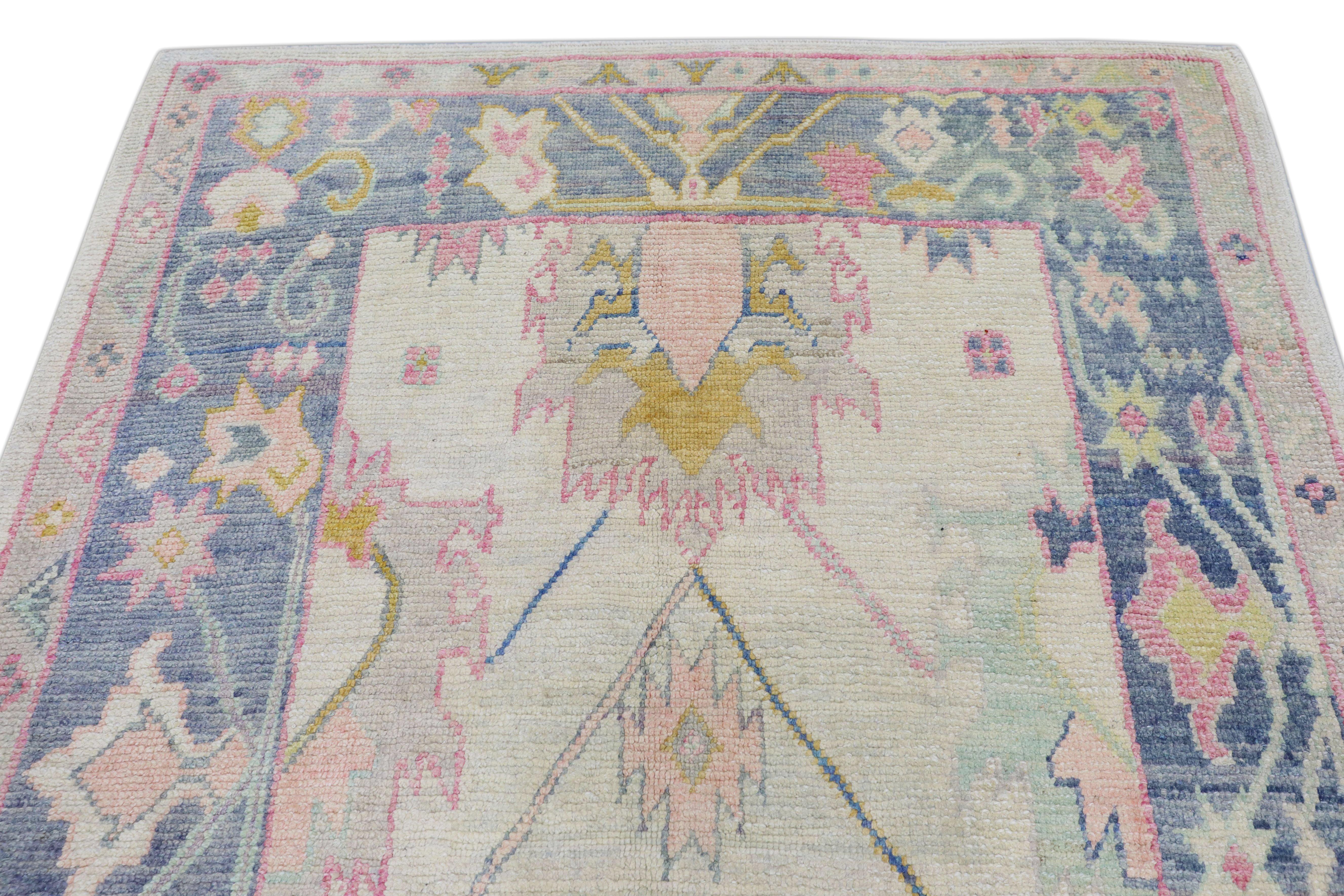 Oushak-Teppich Orientalischer handgeknüpfter türkischer Oushak 5'7
