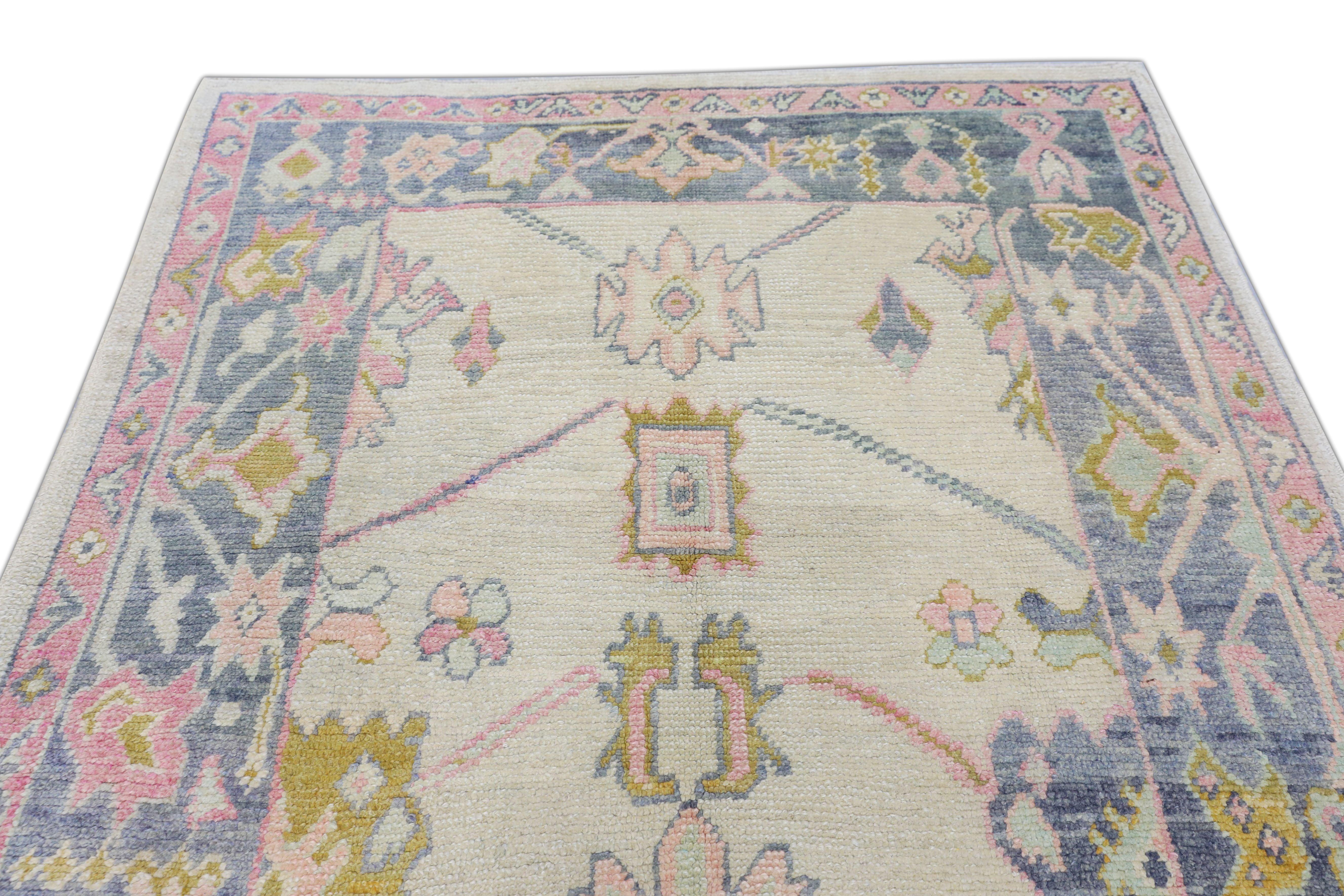 Oushak-Teppich Orientalischer handgeknüpfter türkischer Oushak 5'8