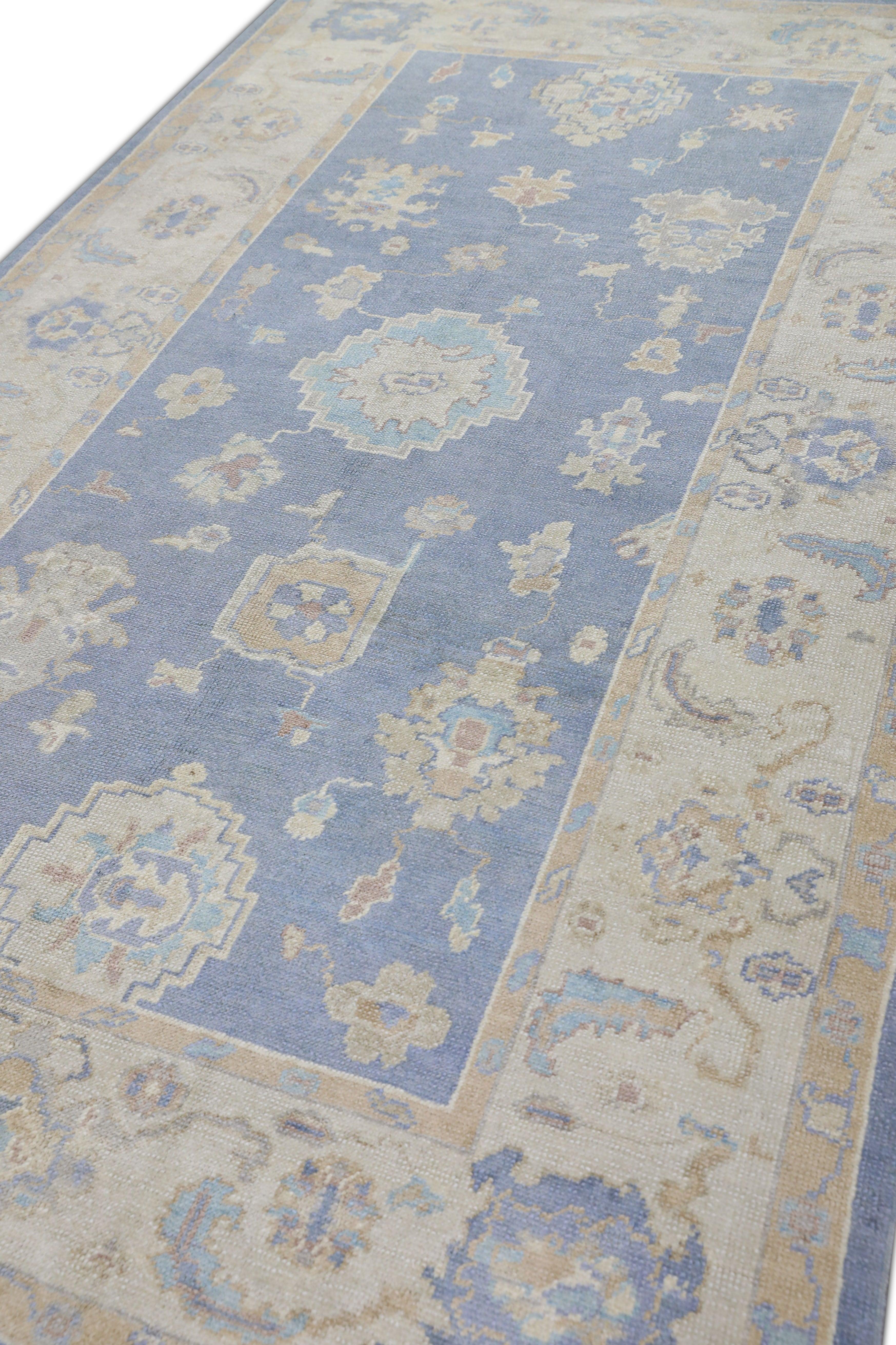 Alfombra Oushak Oriental Anudada a Mano Turca Oushak 6' x 9'10