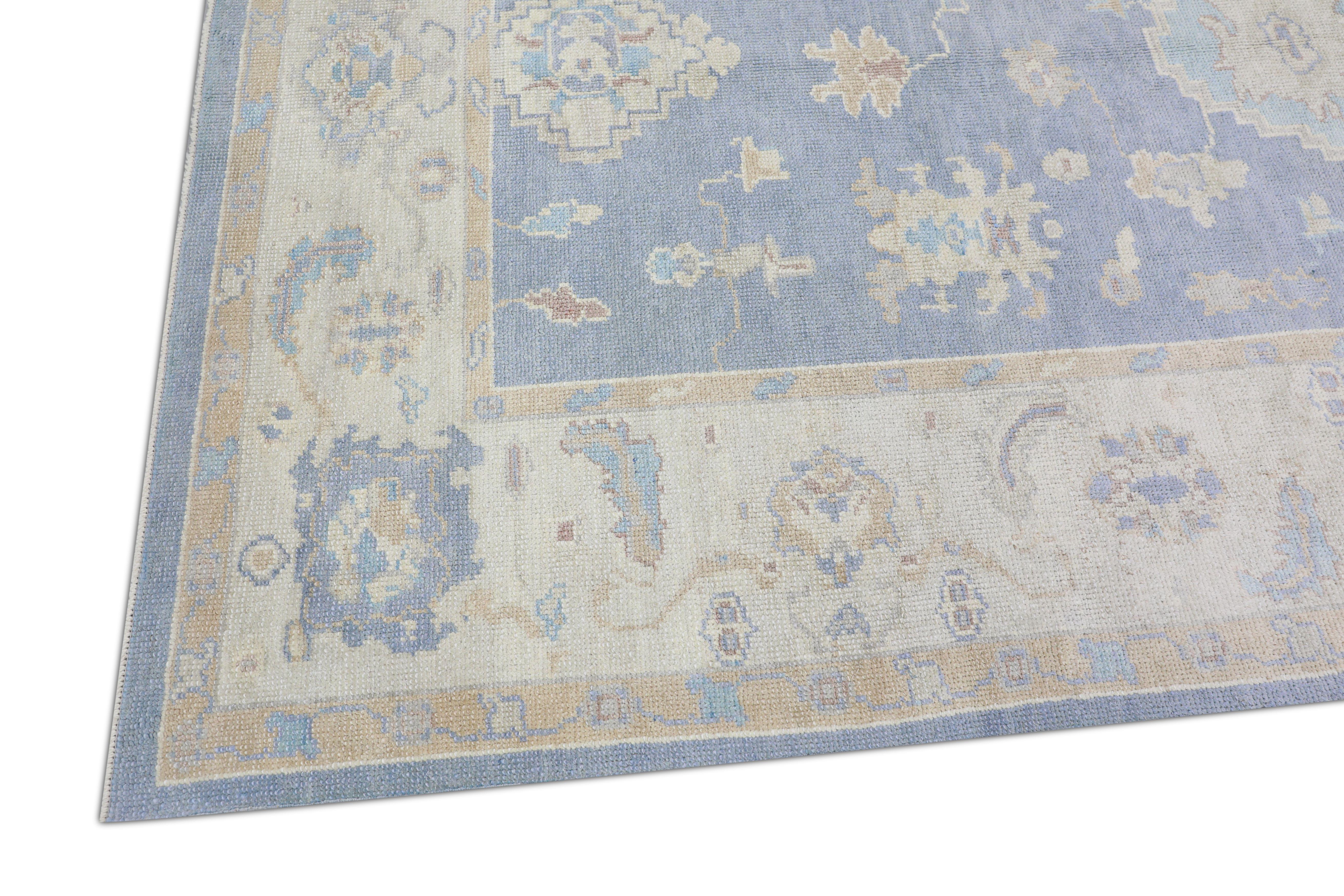 Alfombra Oushak Oriental Anudada a Mano Turca Oushak 6' x 9'10