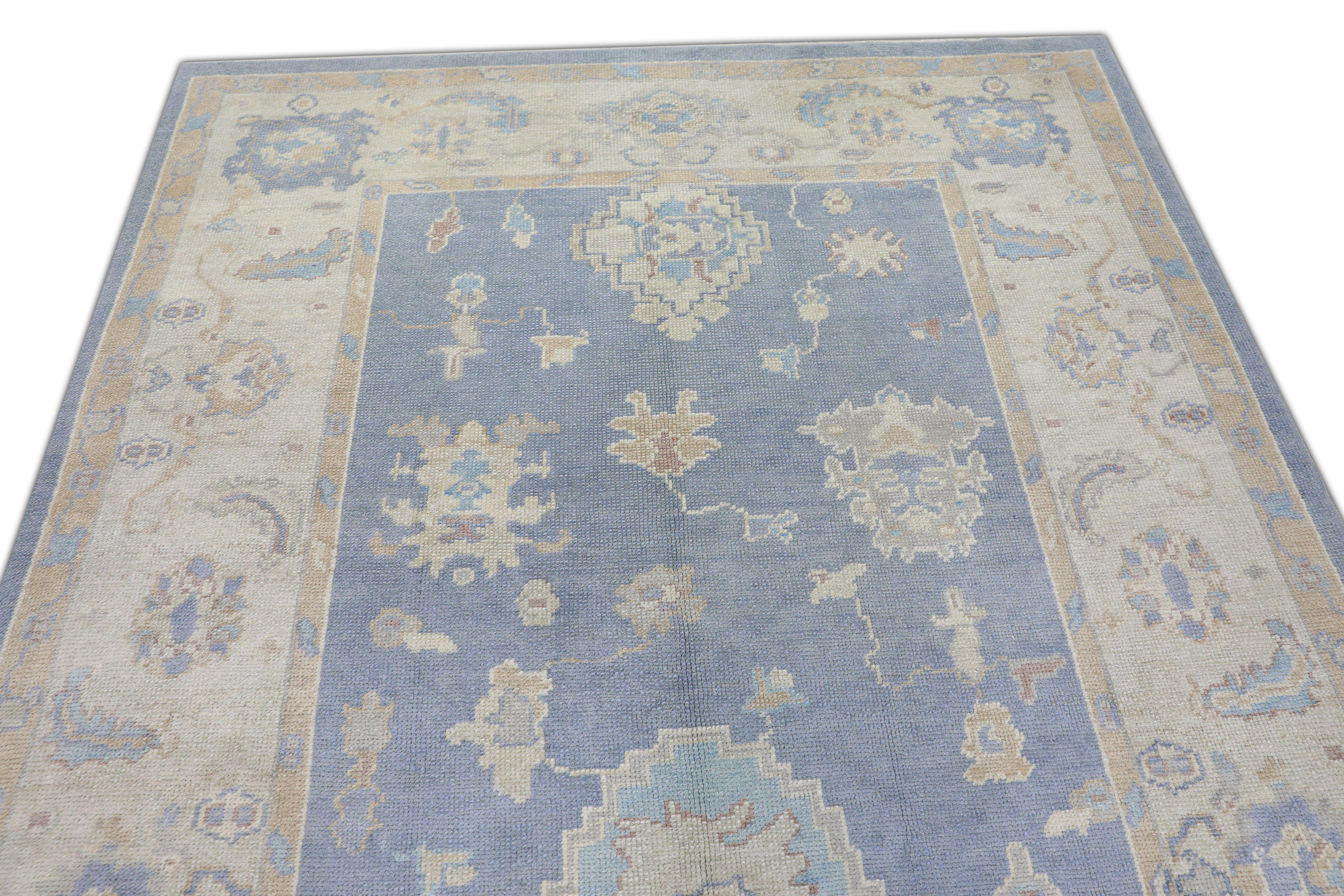 Alfombra Oushak Oriental Anudada a Mano Turca Oushak 6' x 9'10