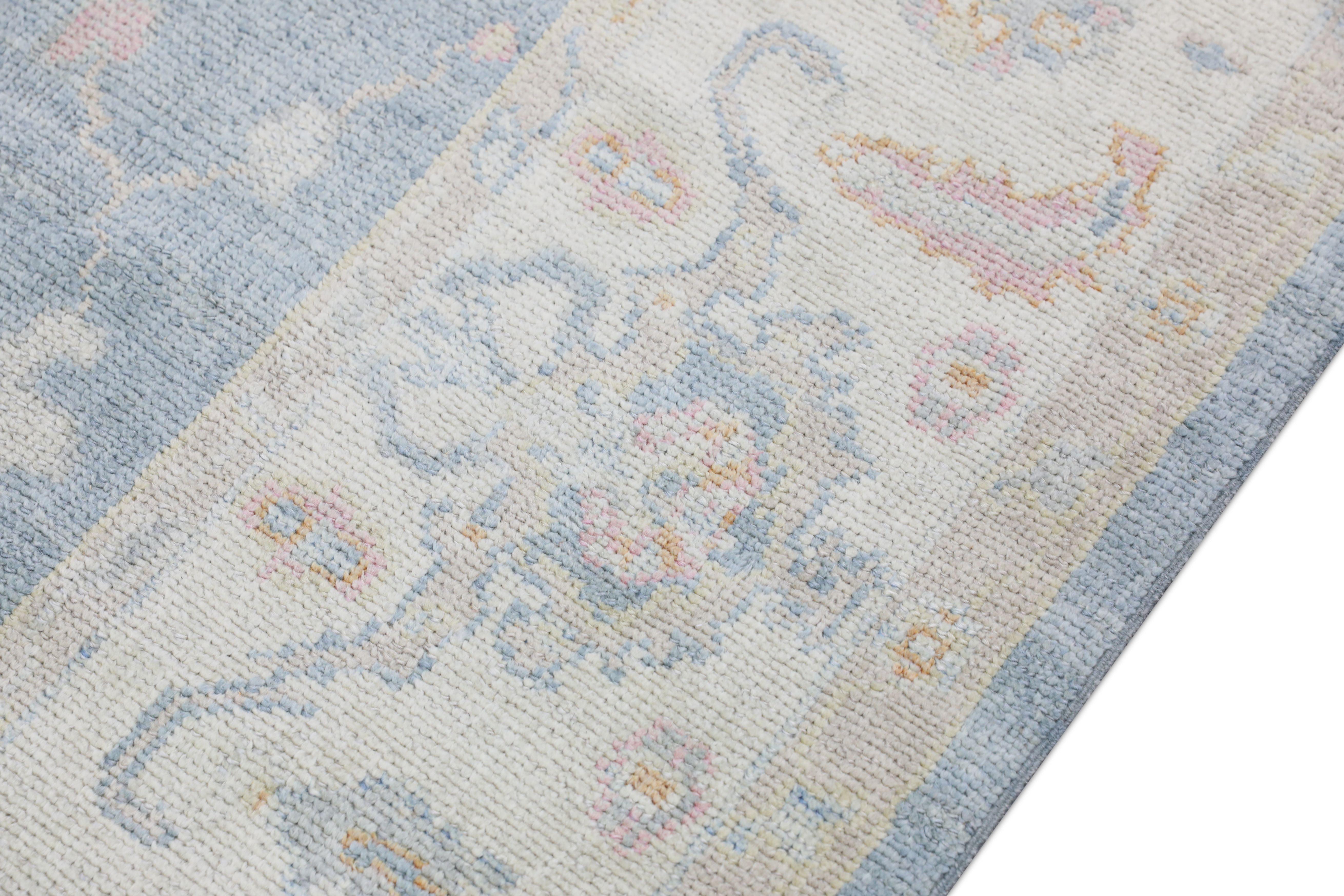 Oushak Rug Oriental Hand Knotted Turkish Oushak 6'2