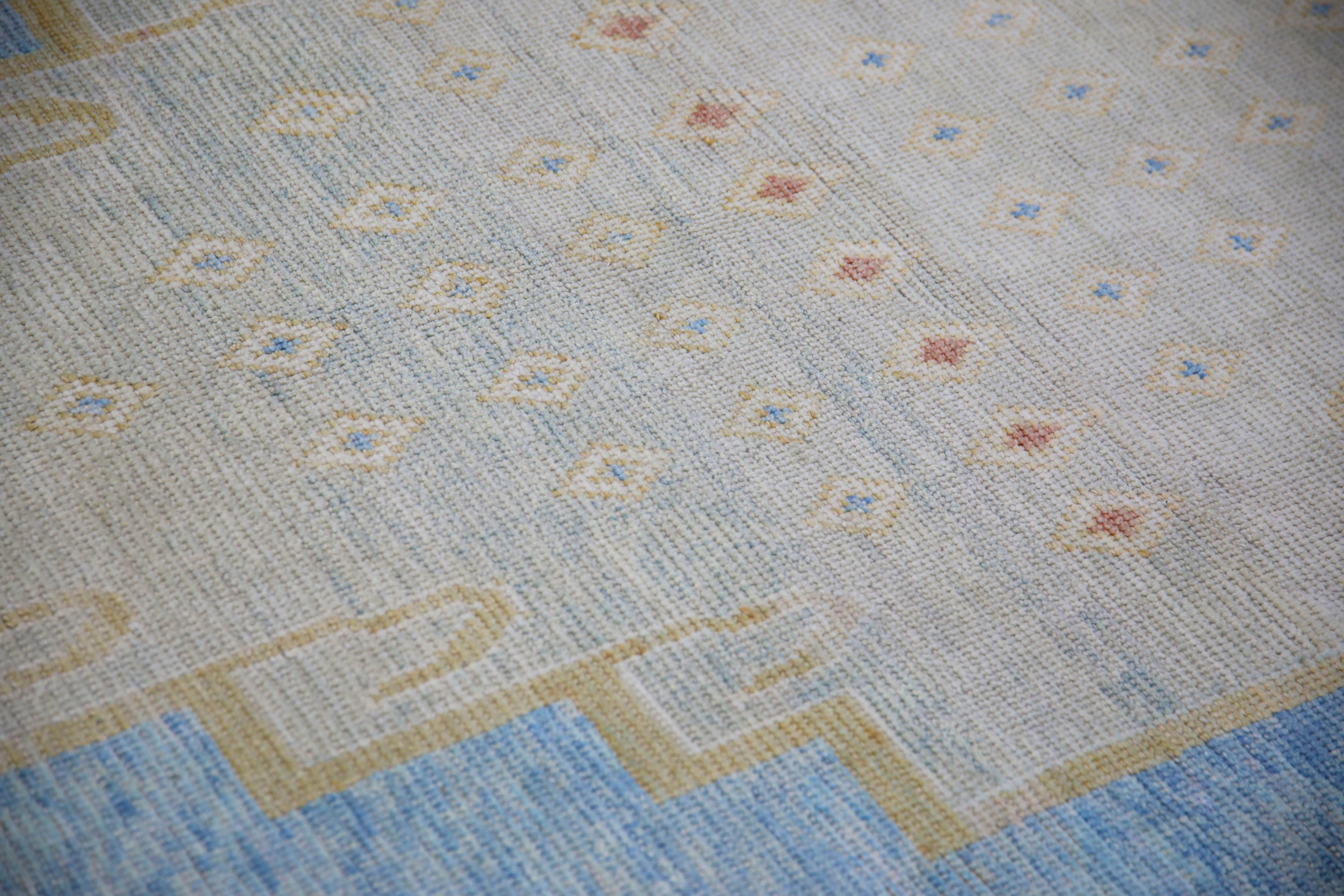 Oushak Rug Oriental Hand Knotted Turkish Oushak 6'2