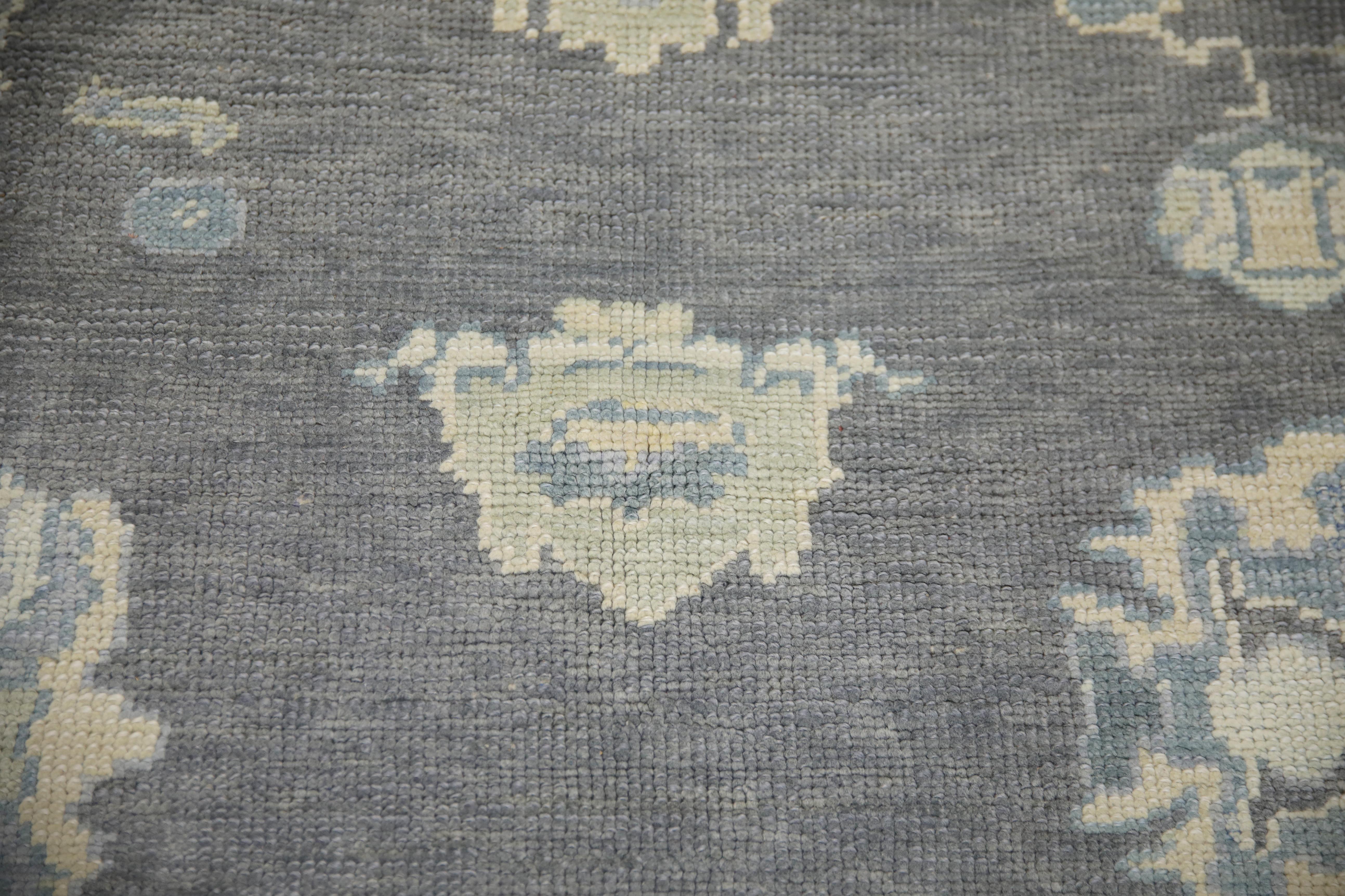 Oushak Rug Oriental Hand Knotted Turkish Oushak 6'3