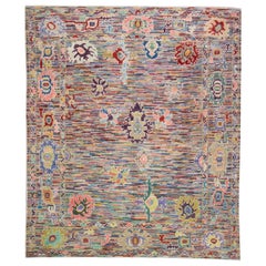 Oushak Rug Oriental Hand Knotted Turkish Oushak 7
11" x 10
 #4609