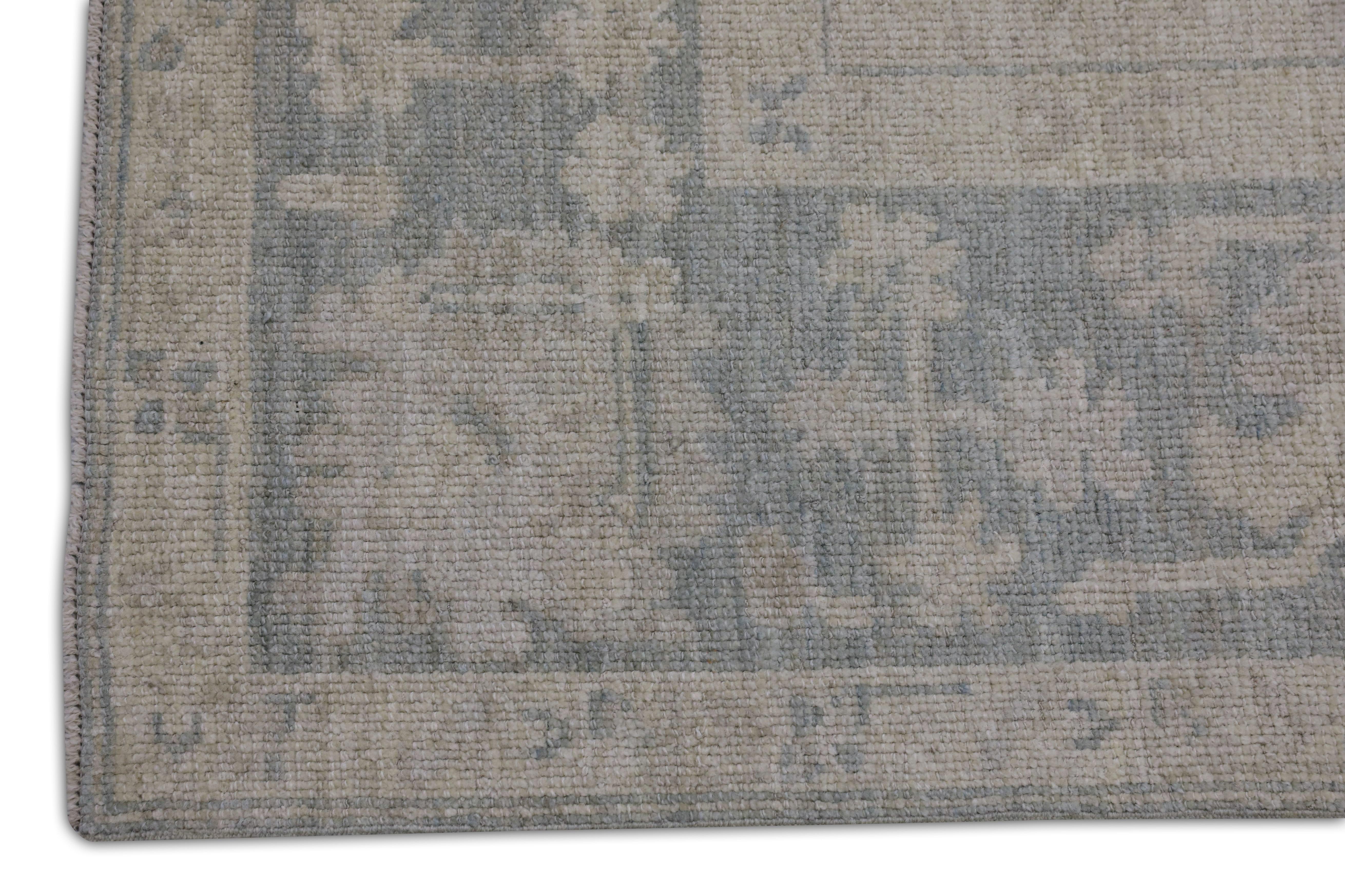 Turc Tapis oriental noué à la main turc Oushak 7'9