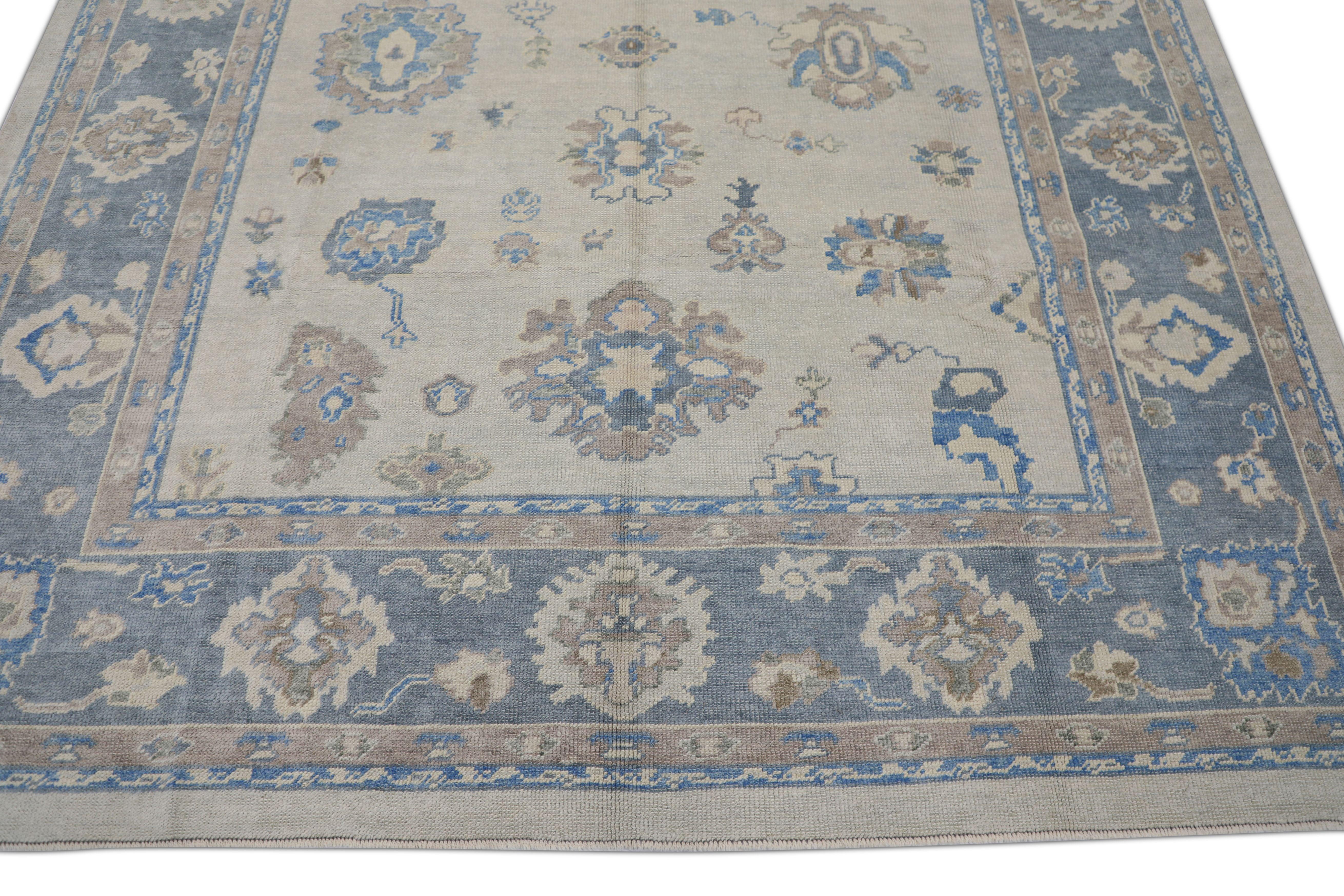 Oushak-Teppich Orientalischer handgeknüpfter türkischer Oushak-Teppich 8' x 9'6