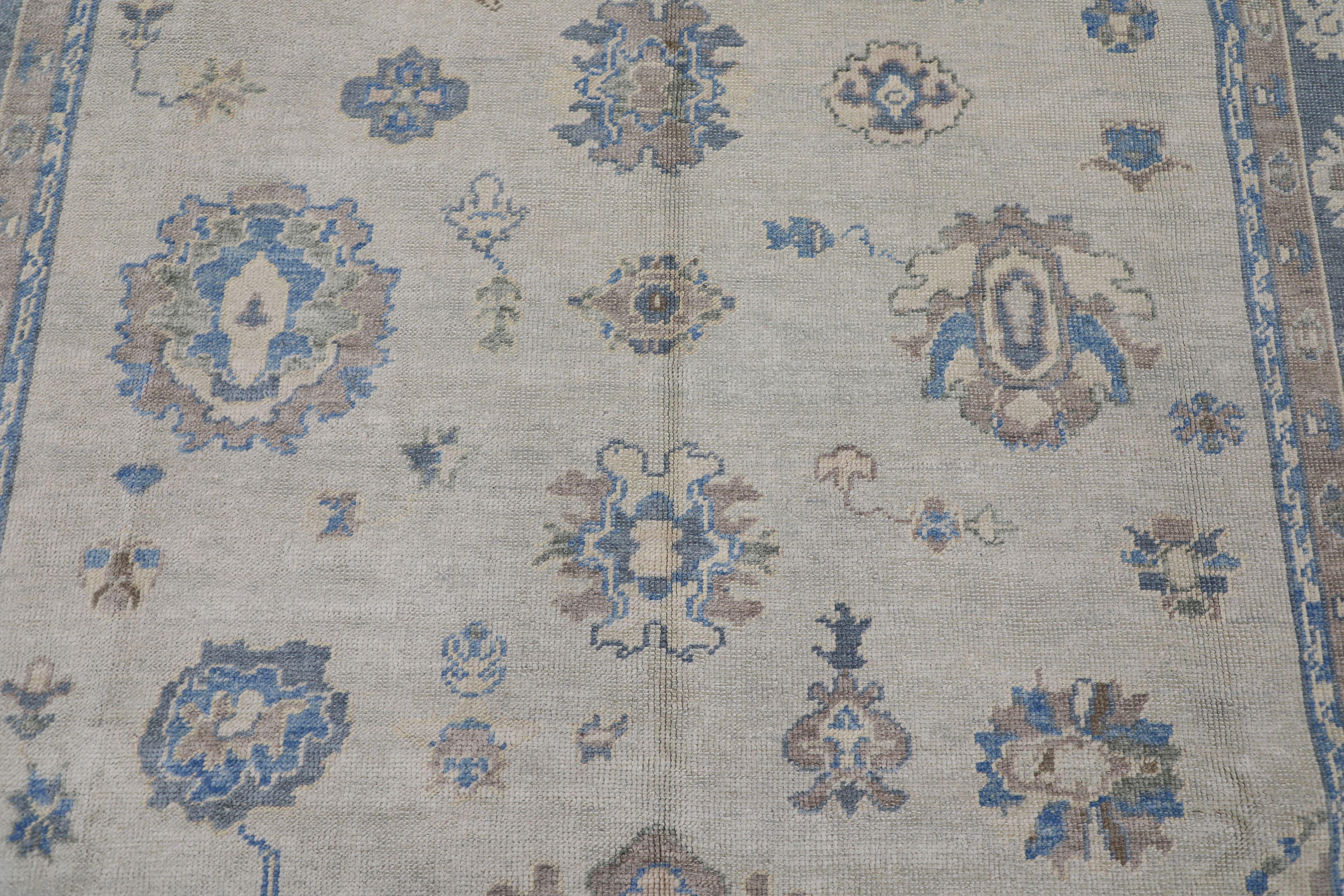 Oushak-Teppich Orientalischer handgeknüpfter türkischer Oushak-Teppich 8' x 9'6