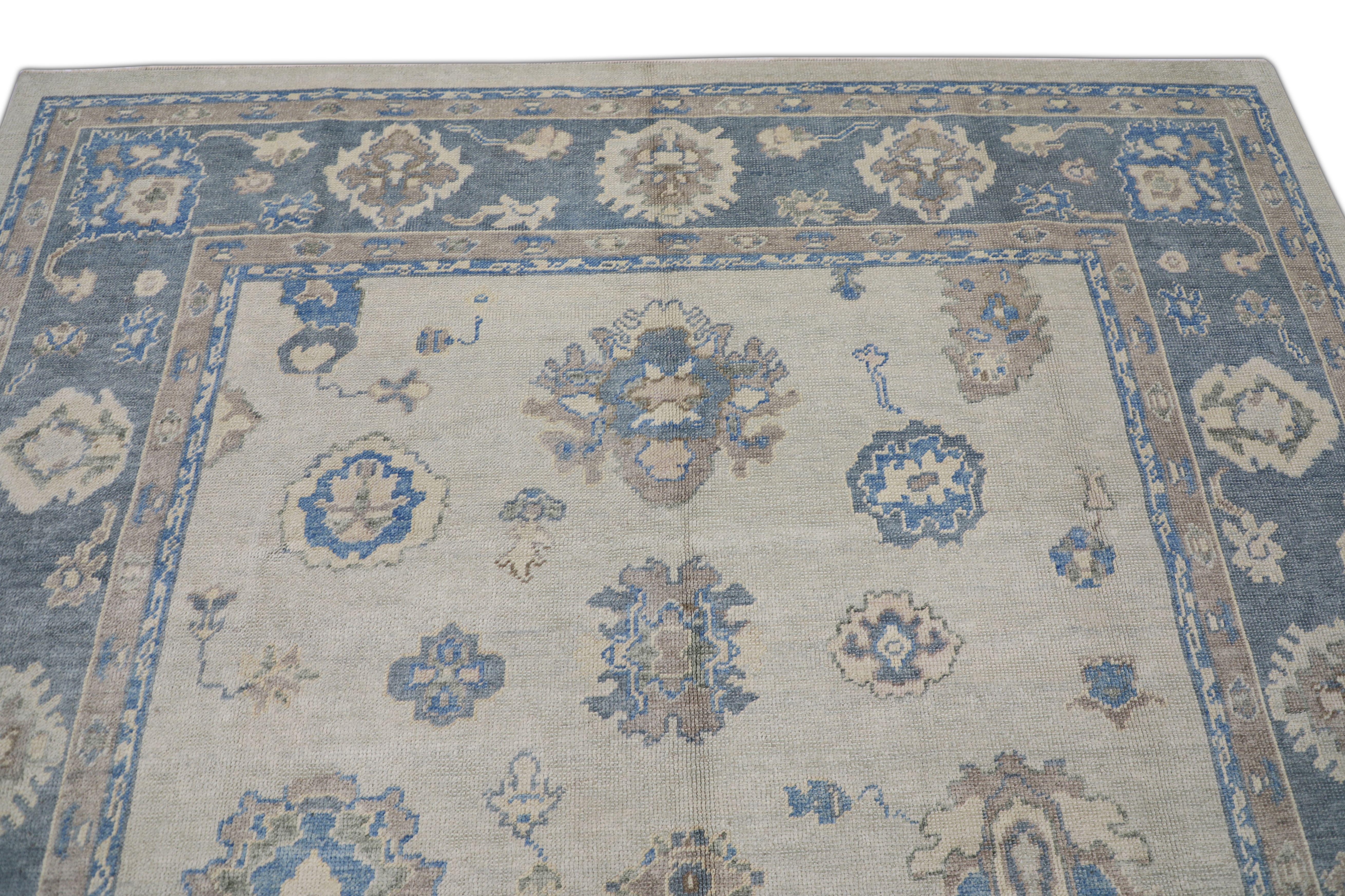 Oushak-Teppich Orientalischer handgeknüpfter türkischer Oushak-Teppich 8' x 9'6